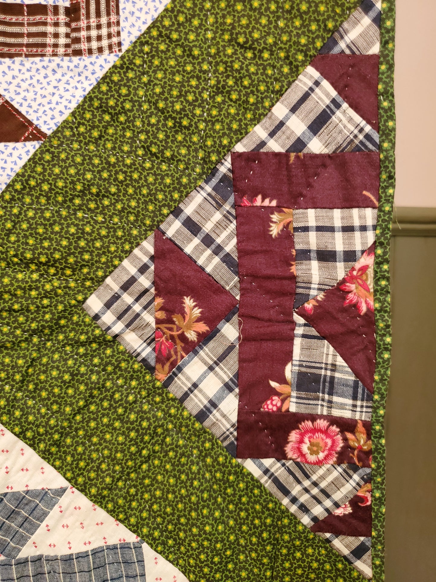 Antique 19th Century Patchwork Quilt ca 1890
