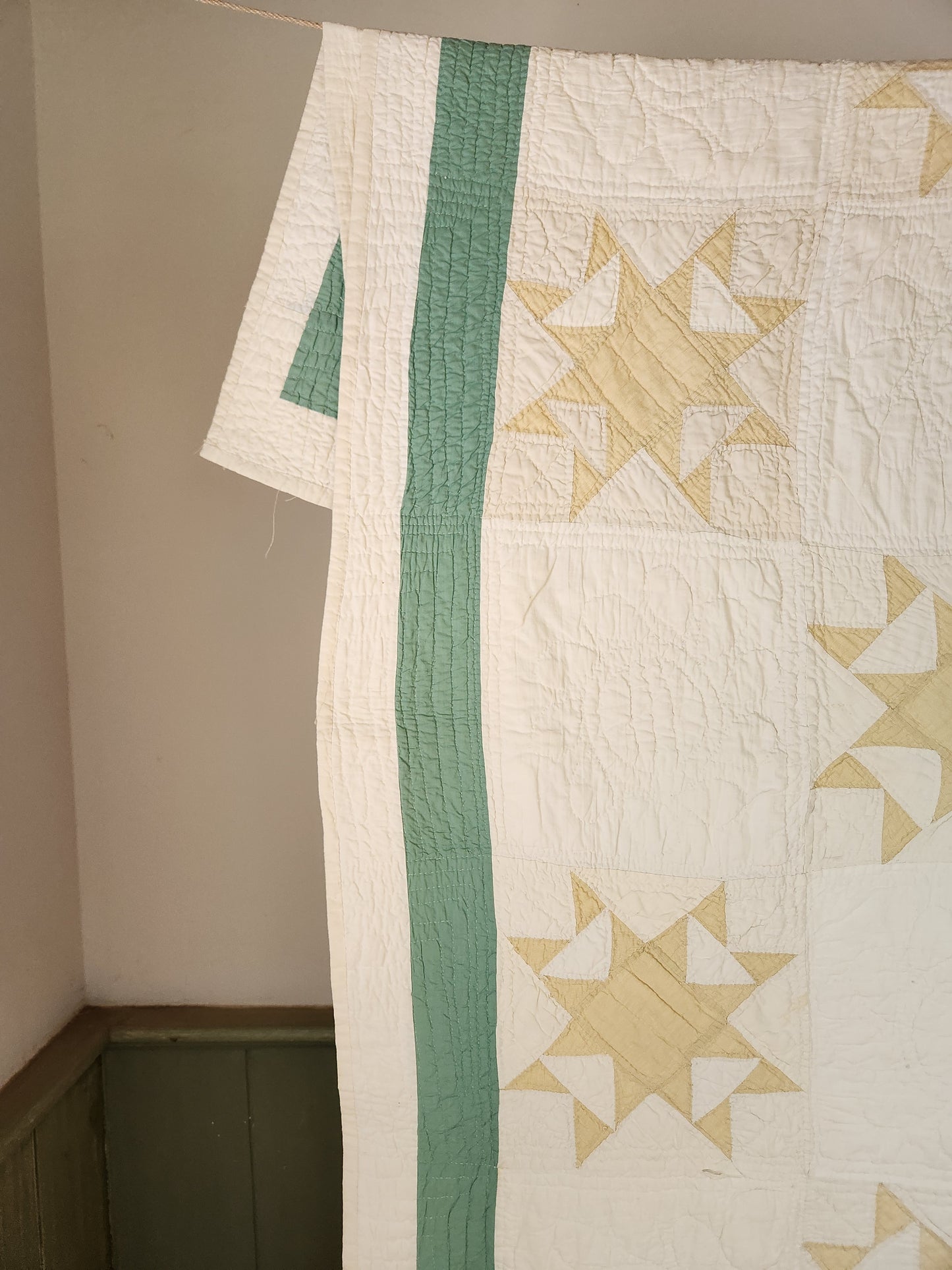 PAIR Of Matching Star Quilts ca 1930