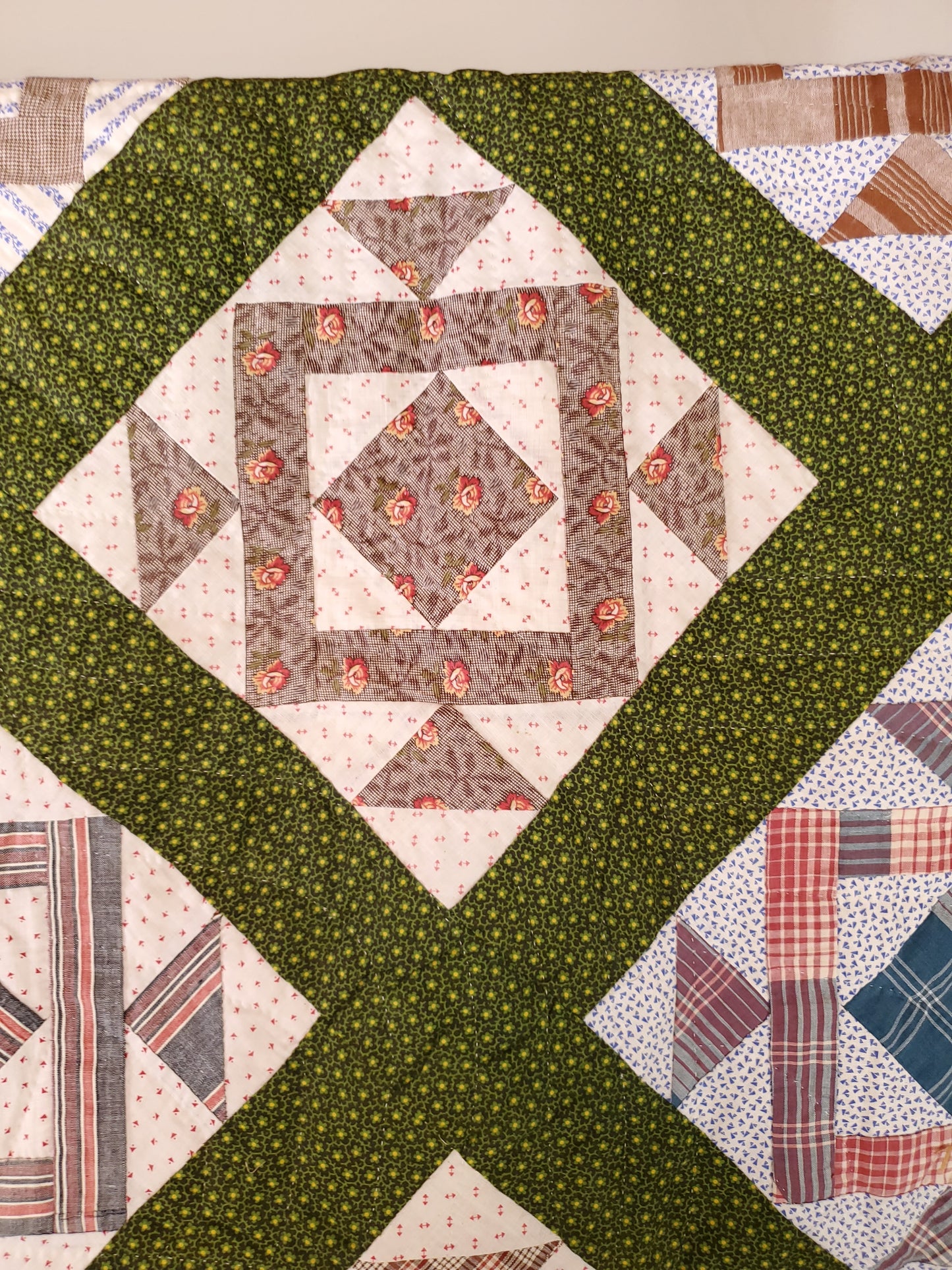 Antique 19th Century Patchwork Quilt ca 1890