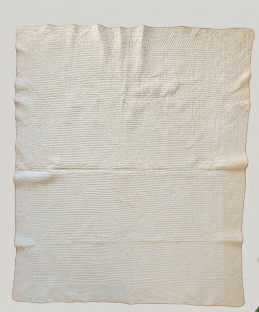 Vintage Pink Lattice Quilt c1930