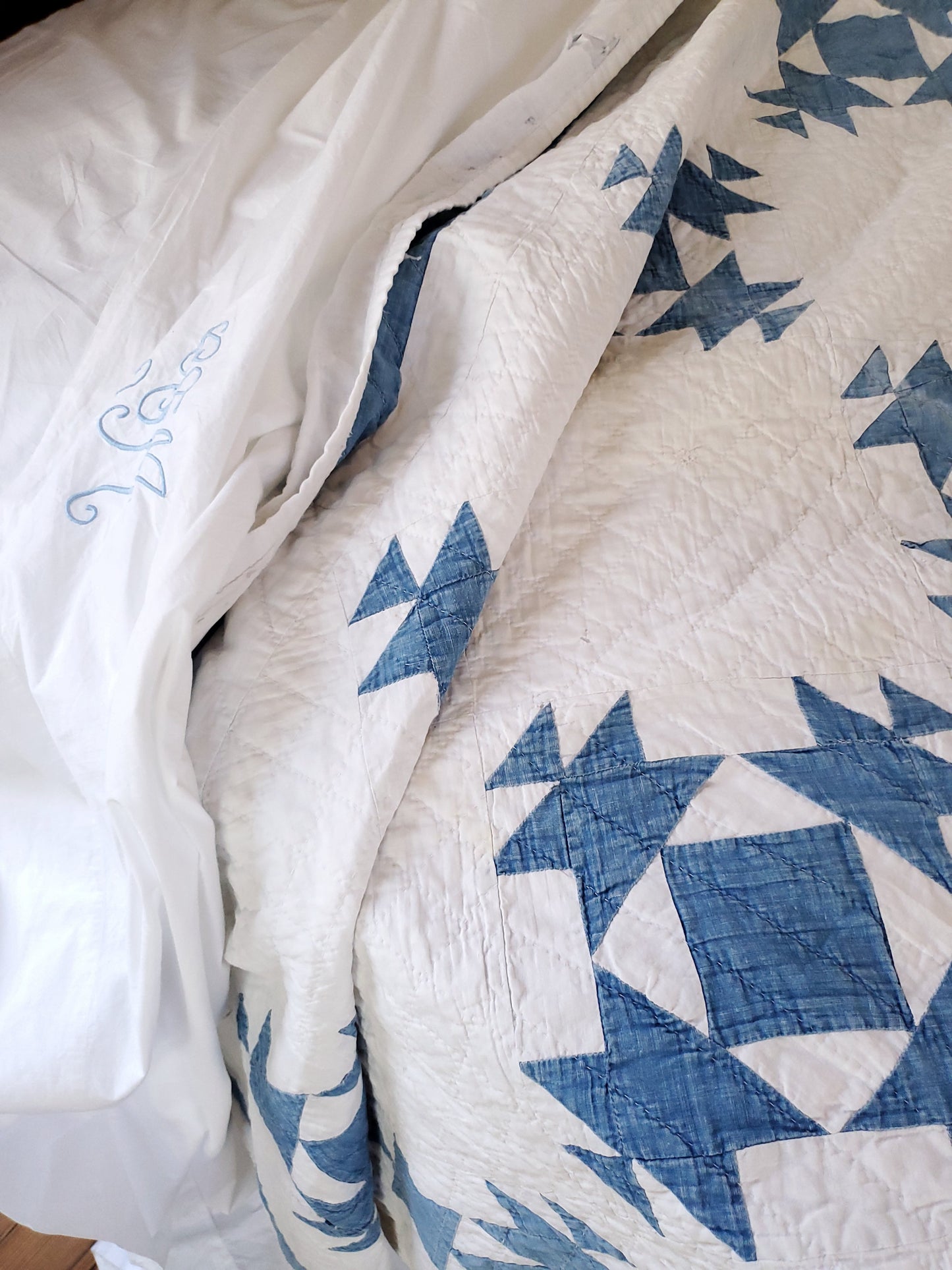 Blue & White Antique Quilt