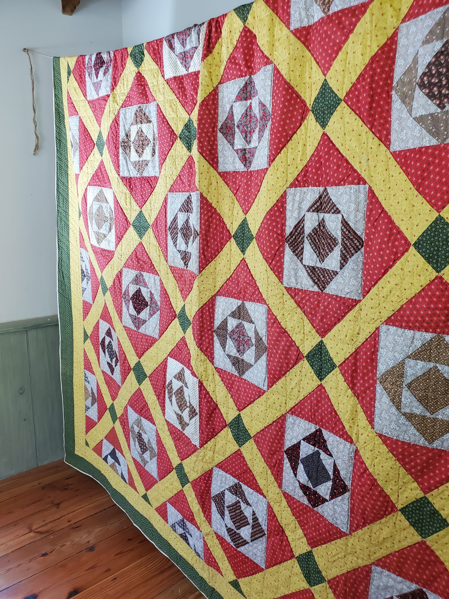 Square in a Square Antique Quilt