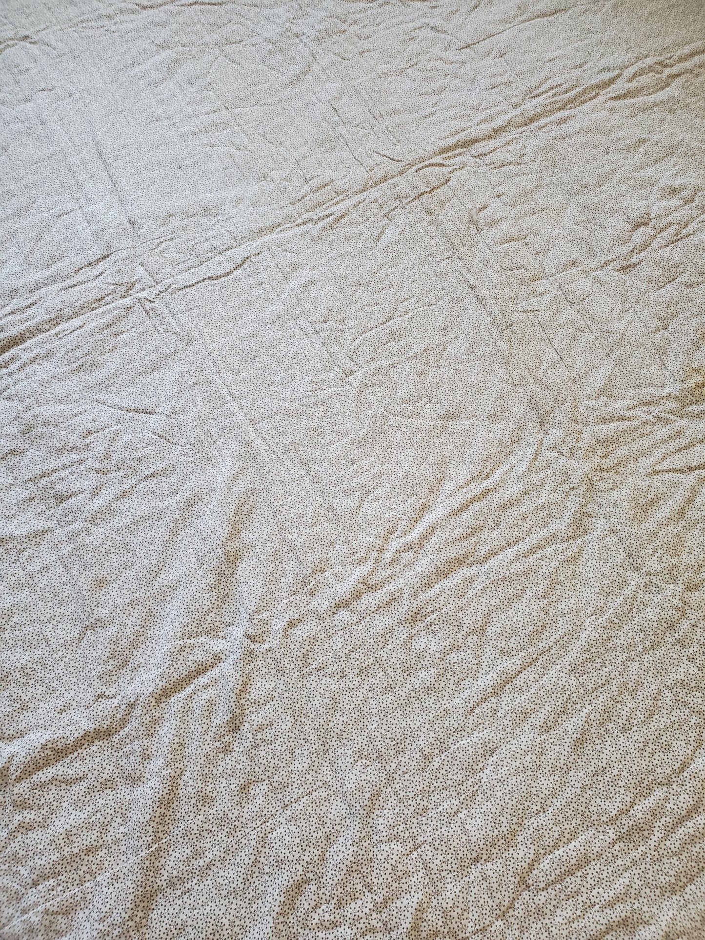 Hand Tied Shirting Quilt c1920