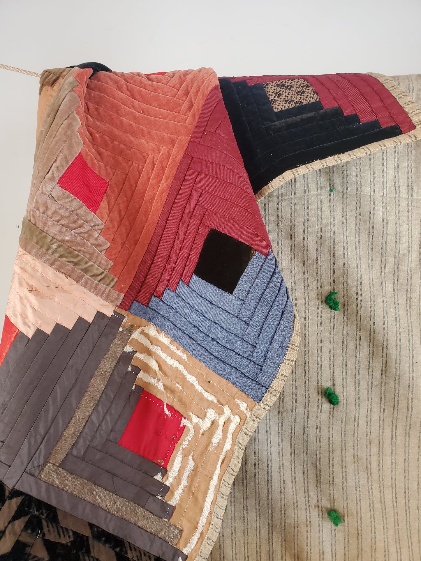 Log Cabin Quilt, c1890