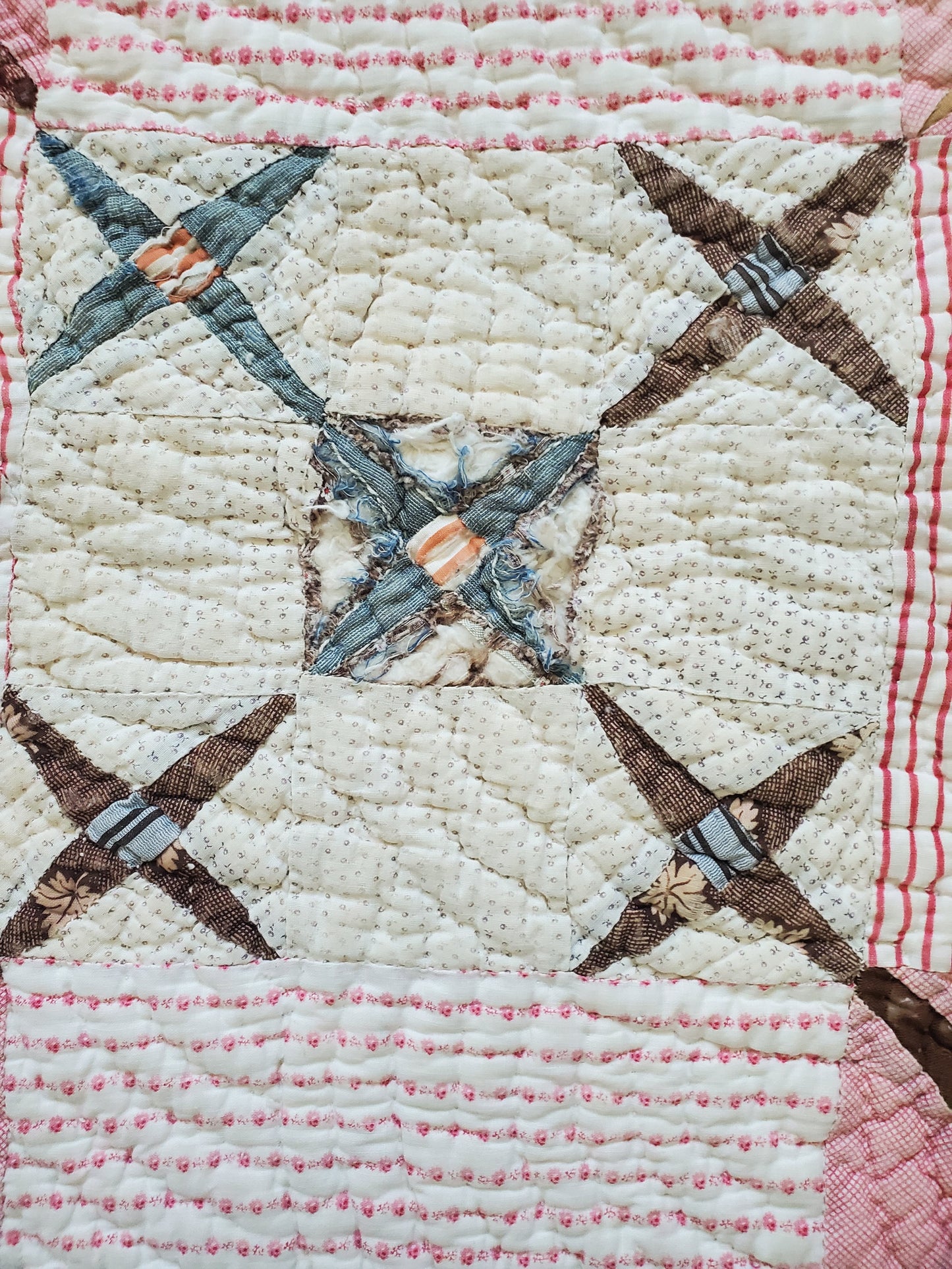 Antique Crosses Quilt ca 1900