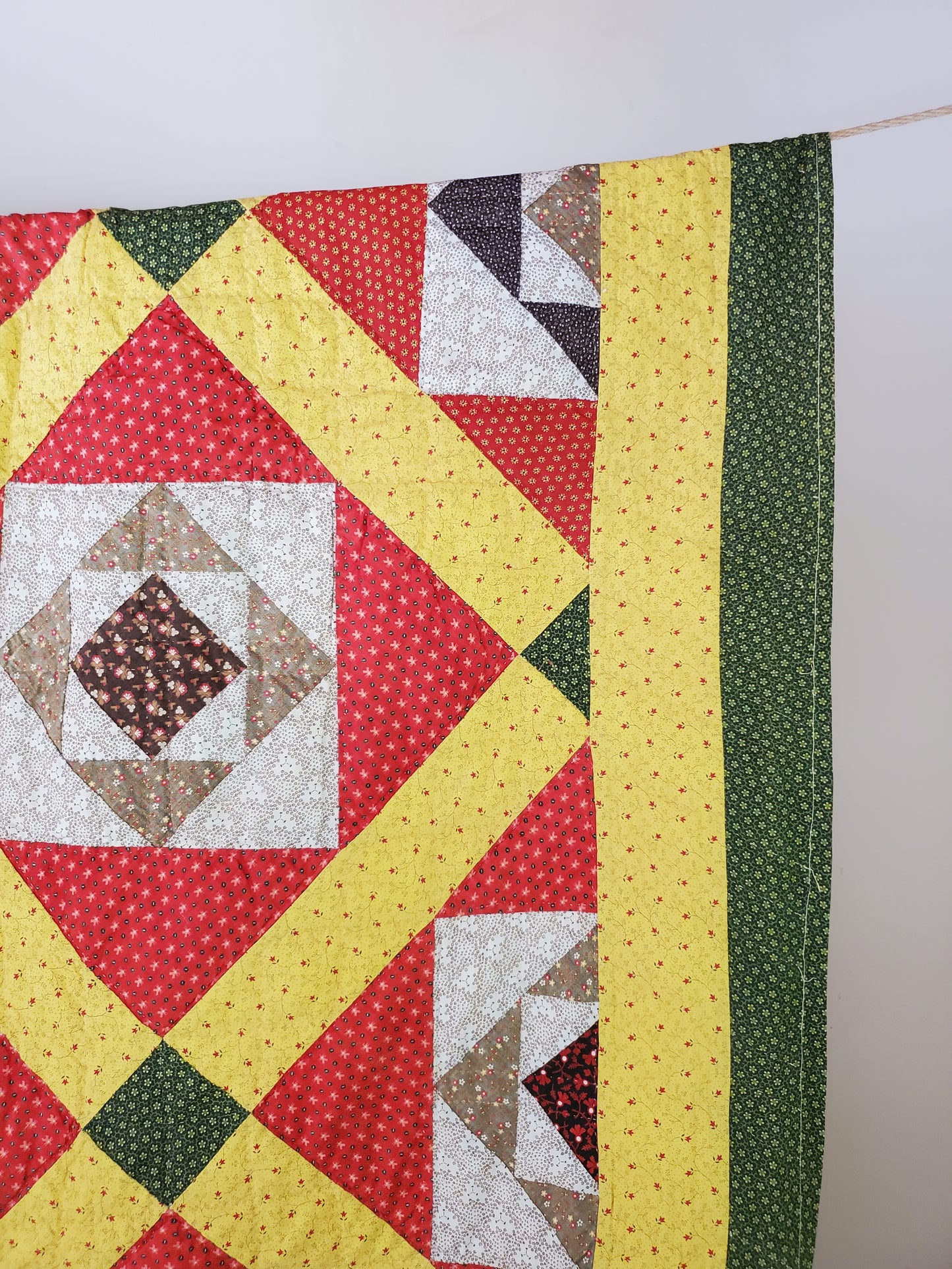 Square in a Square Antique Quilt