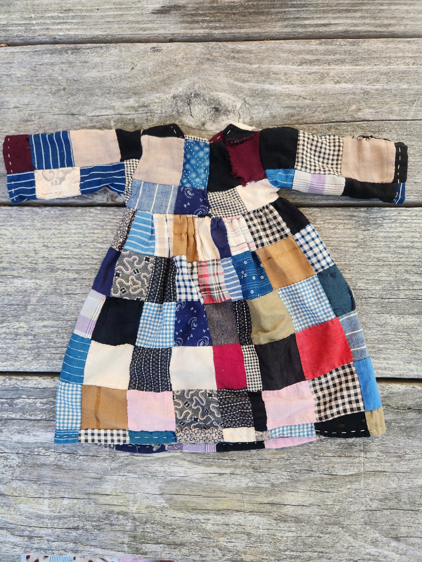 Antique Patchwork Doll Dress
