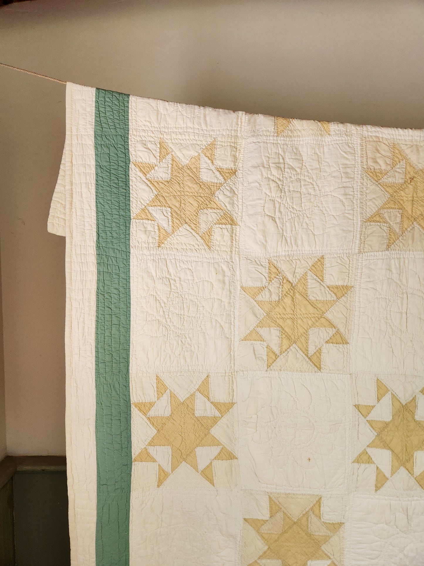 PAIR Of Matching Star Quilts ca 1930