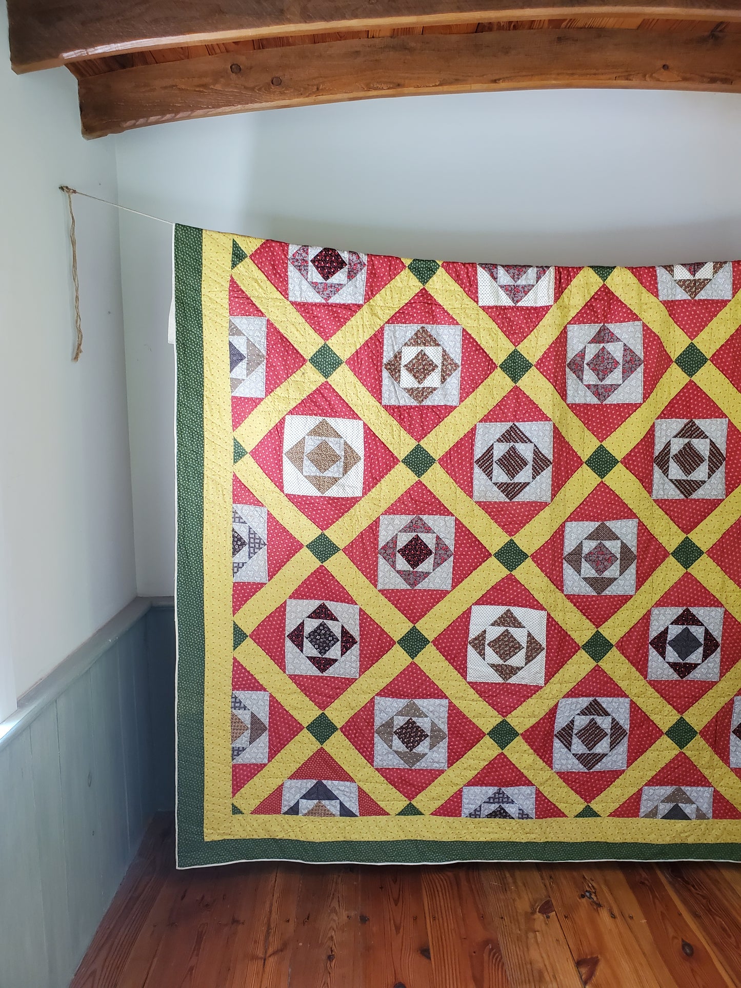 Square in a Square Antique Quilt