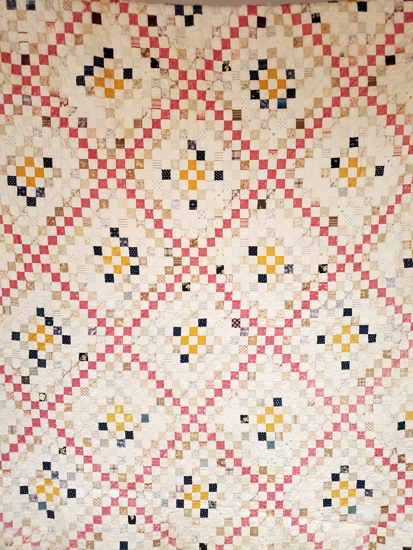 Antique Postage Stamp Quilt c1890