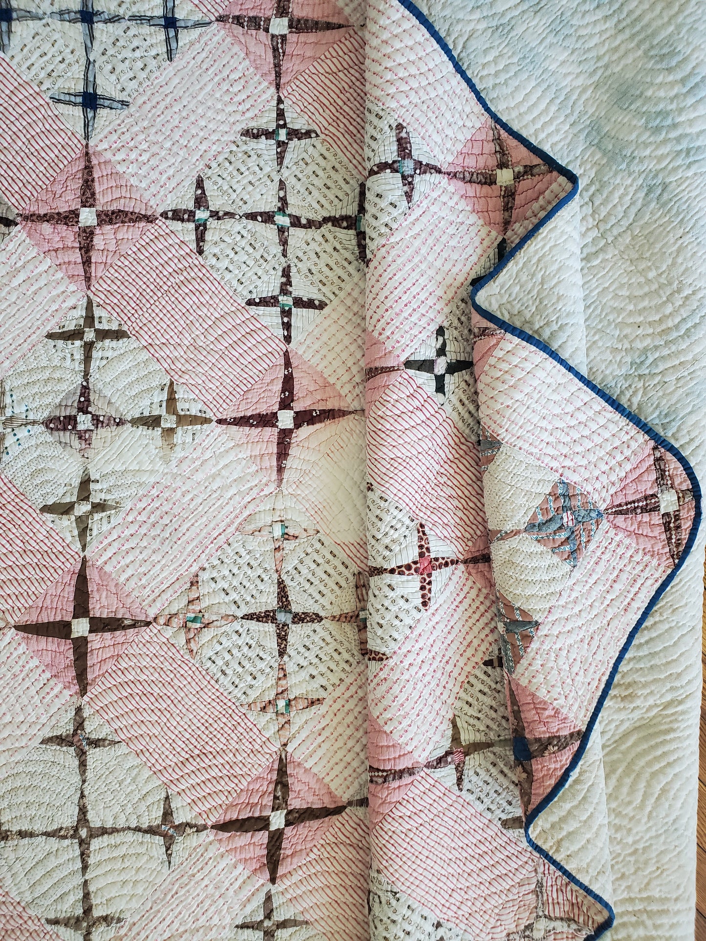 Antique Crosses Quilt ca 1900
