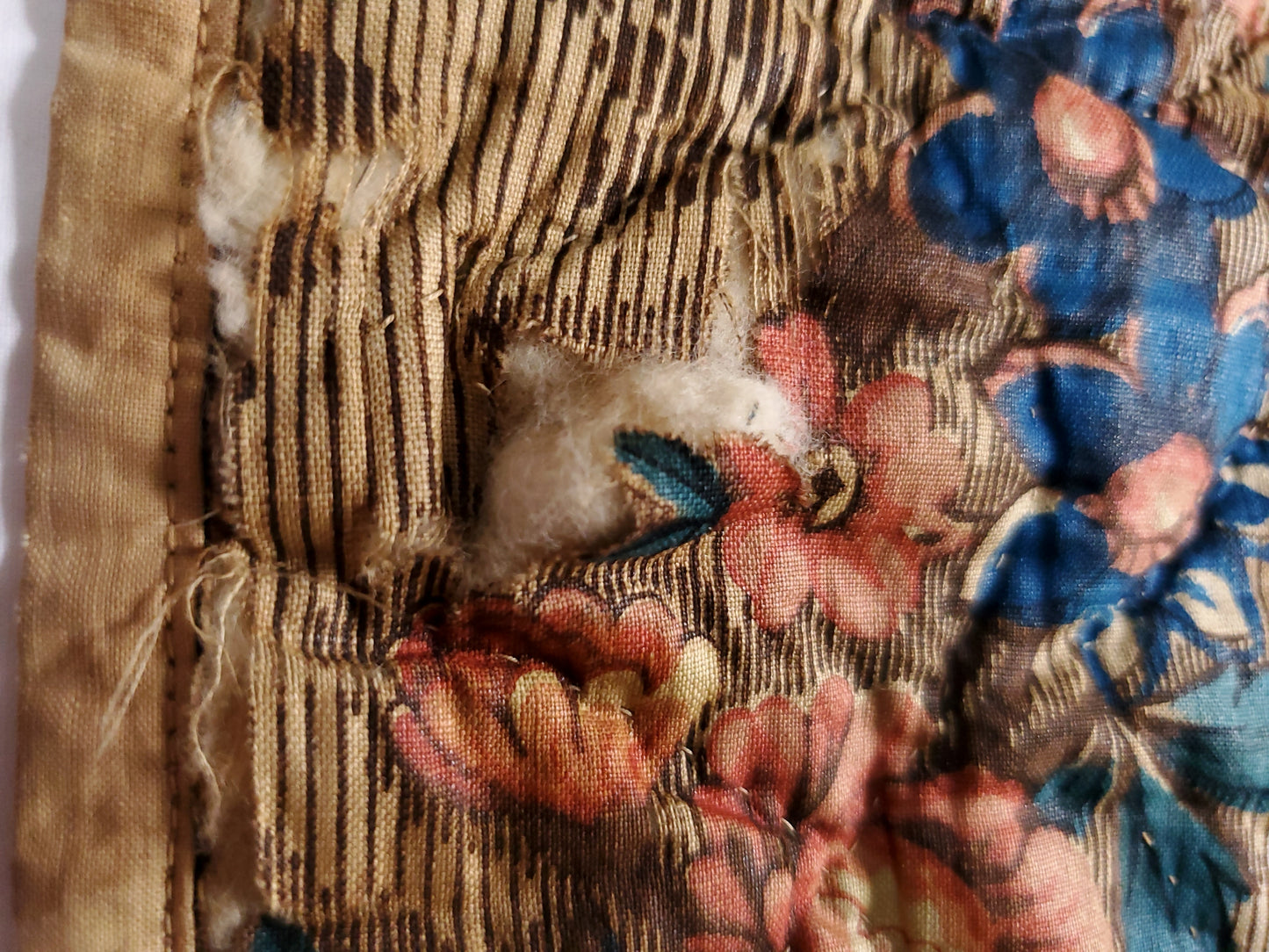 Early 19th Century Chintz Quilt Remnant