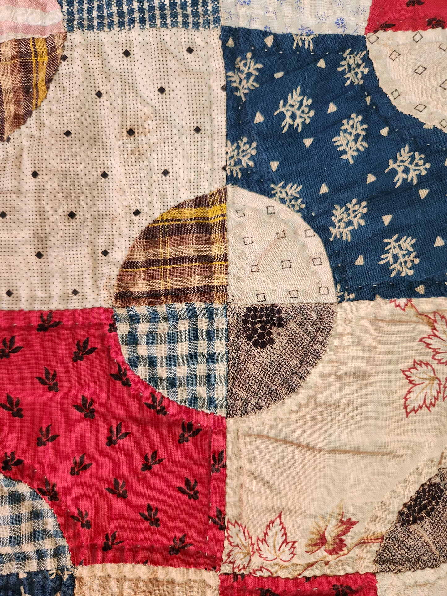 Antique Snowball Quilt c1890