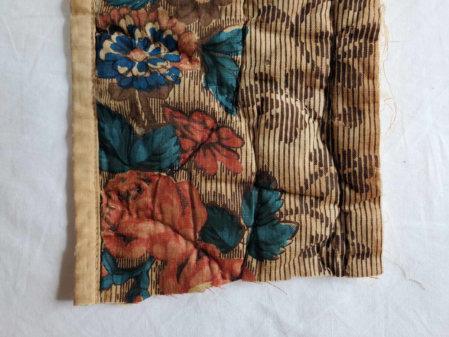 Early 19th Century Chintz Quilt Remnant