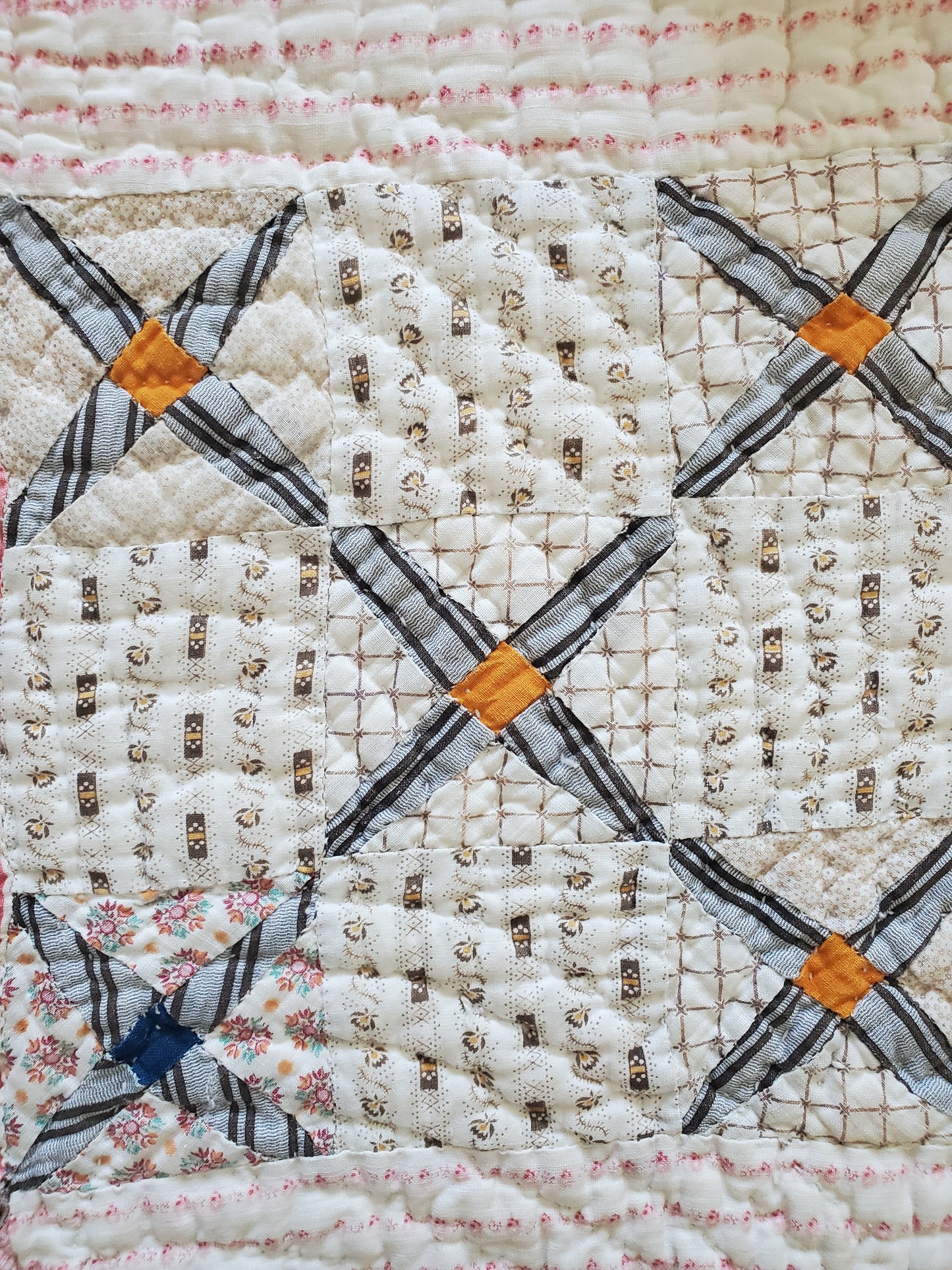 Antique Crosses Quilt ca 1900