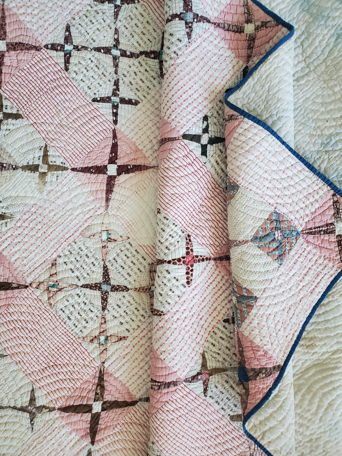 Antique Crosses Quilt ca 1900