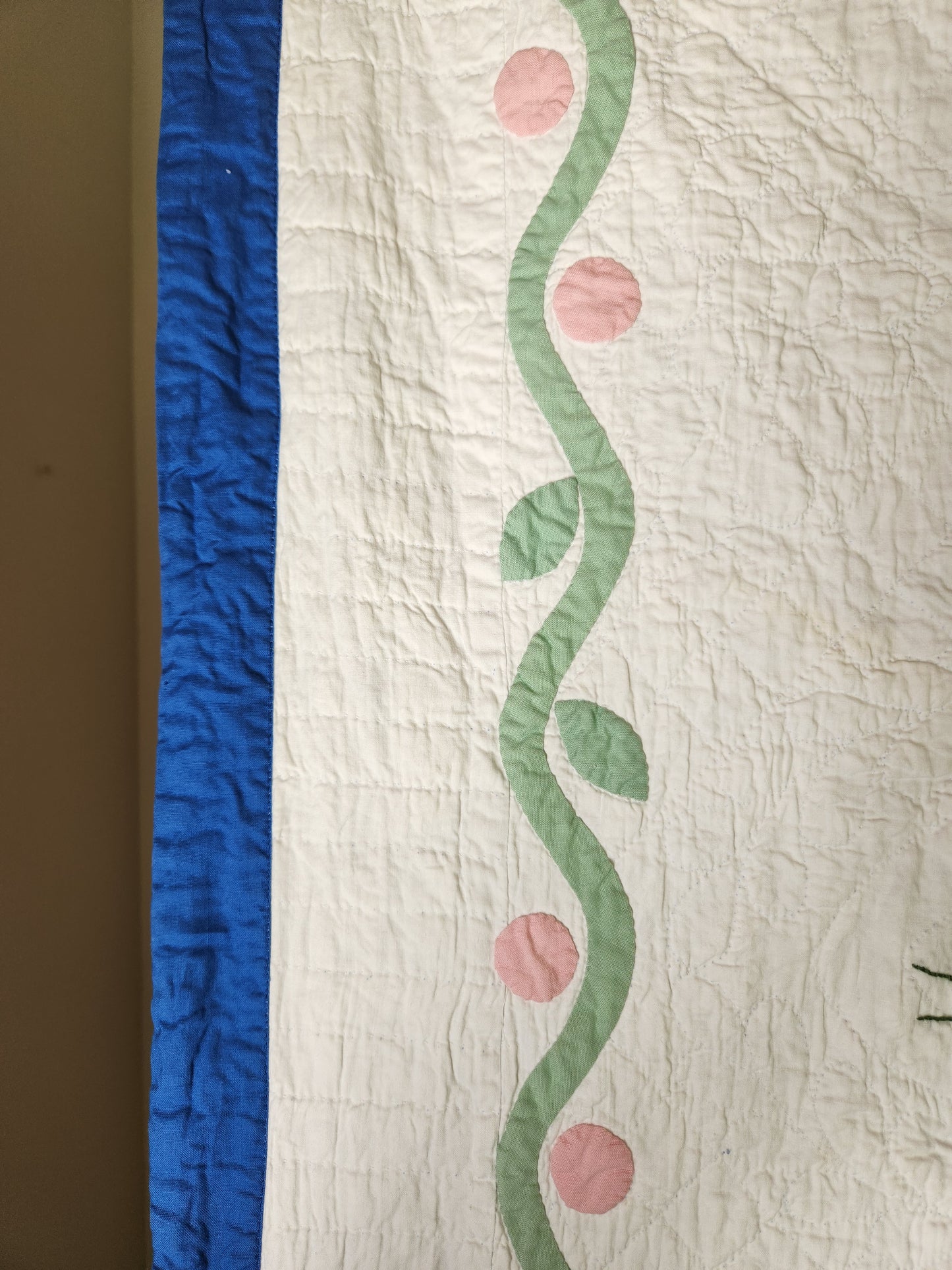 Vintage Flower Basket Quilt c1940
