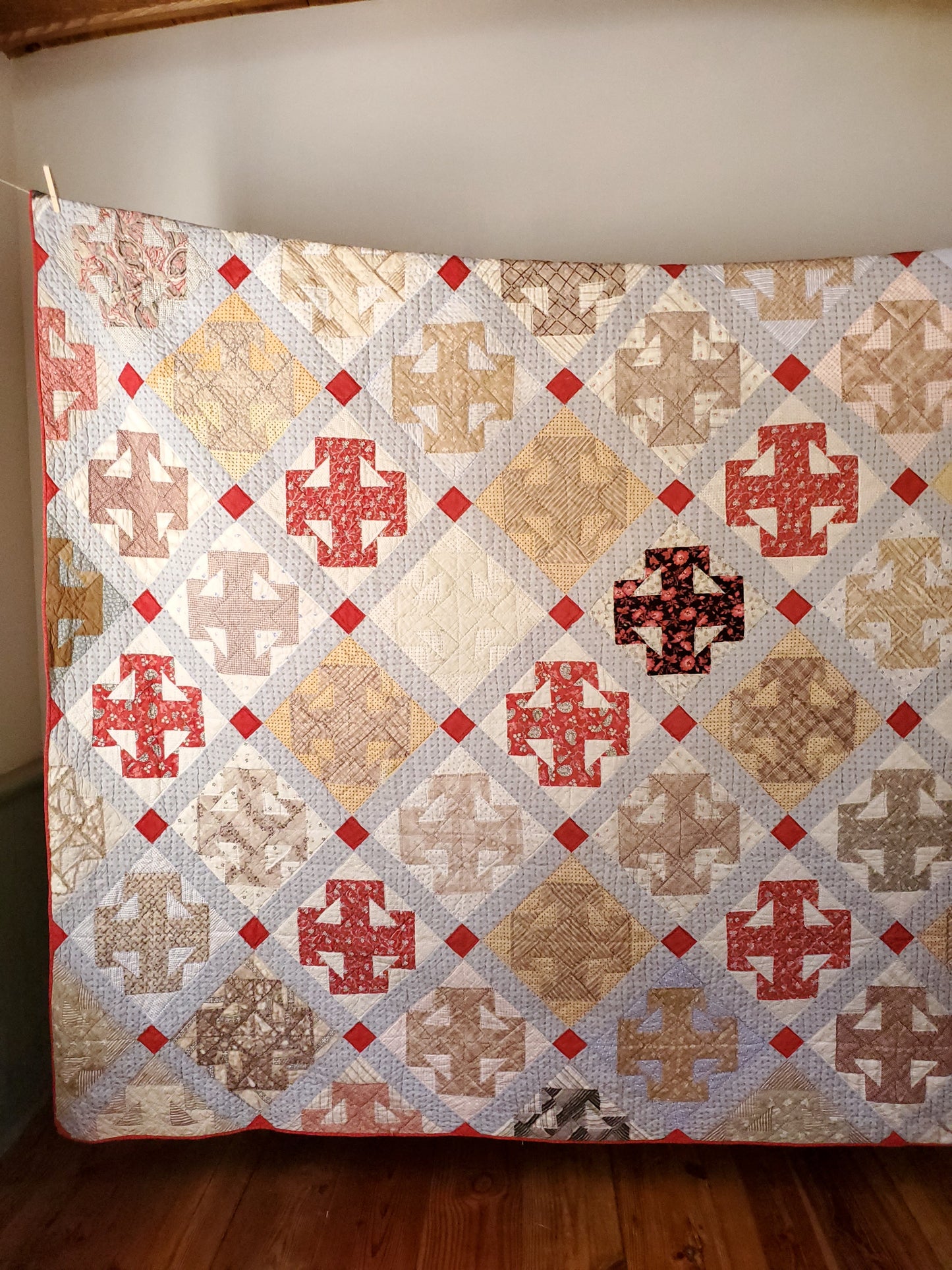 Capital T Antique Quilt c1880