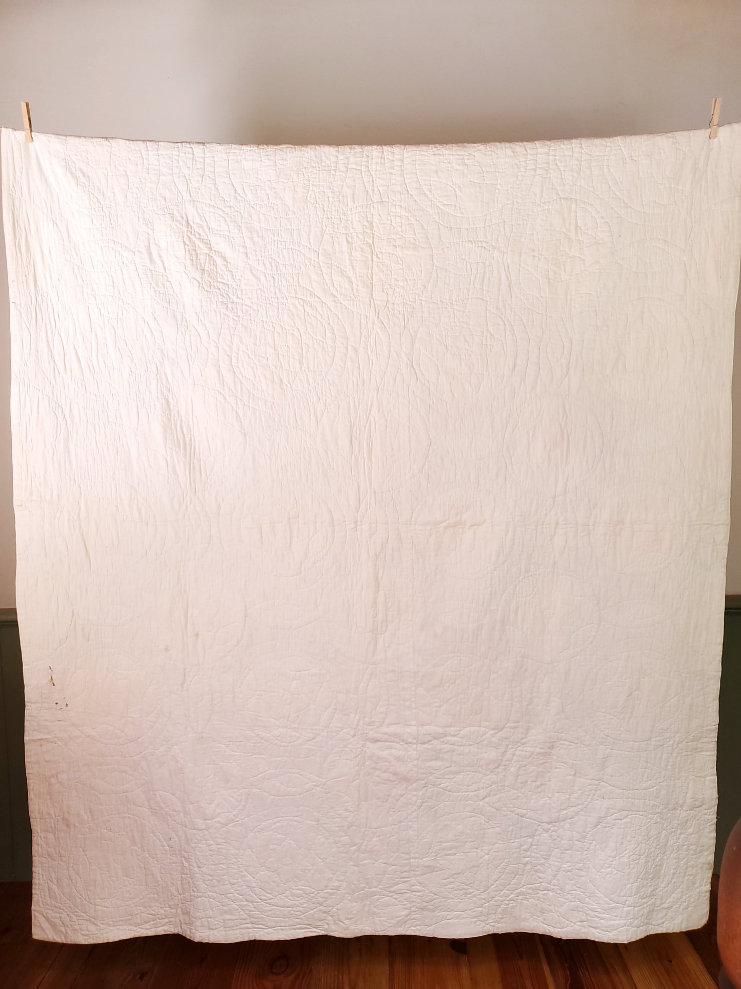 Vintage Feed Sack Ceasar's Crown Quilt