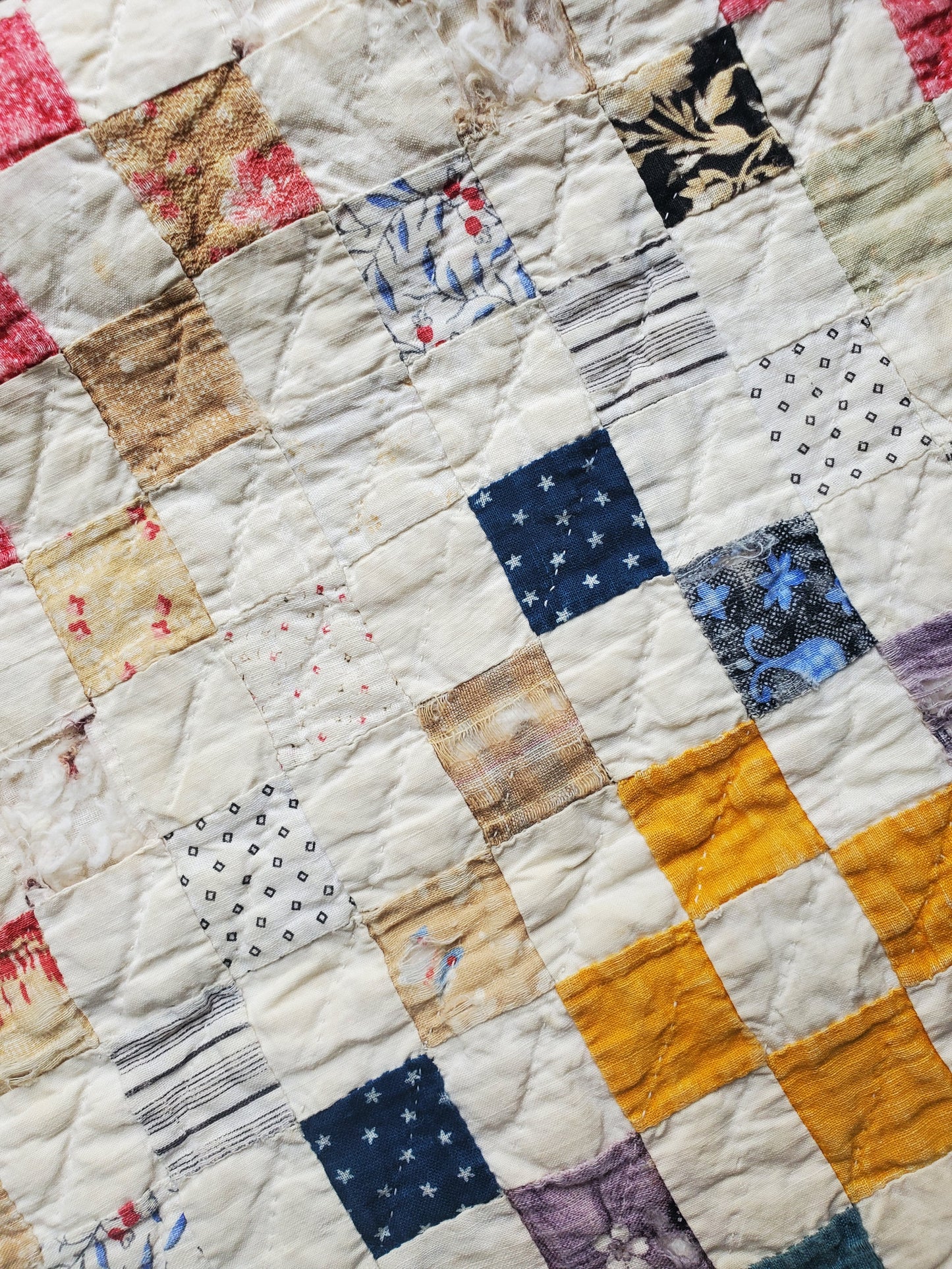 Antique Postage Stamp Quilt c1890