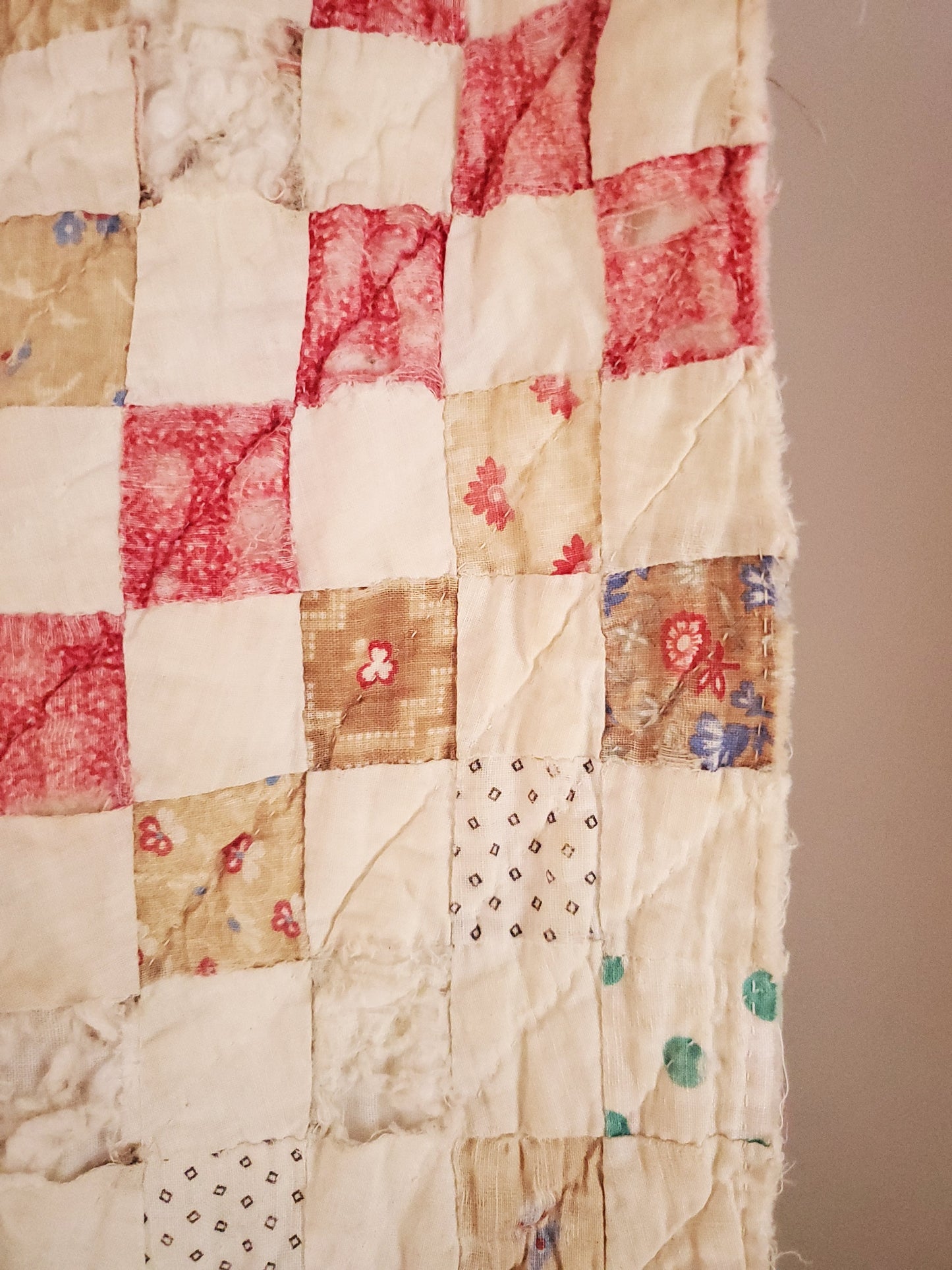 Antique Postage Stamp Quilt c1890