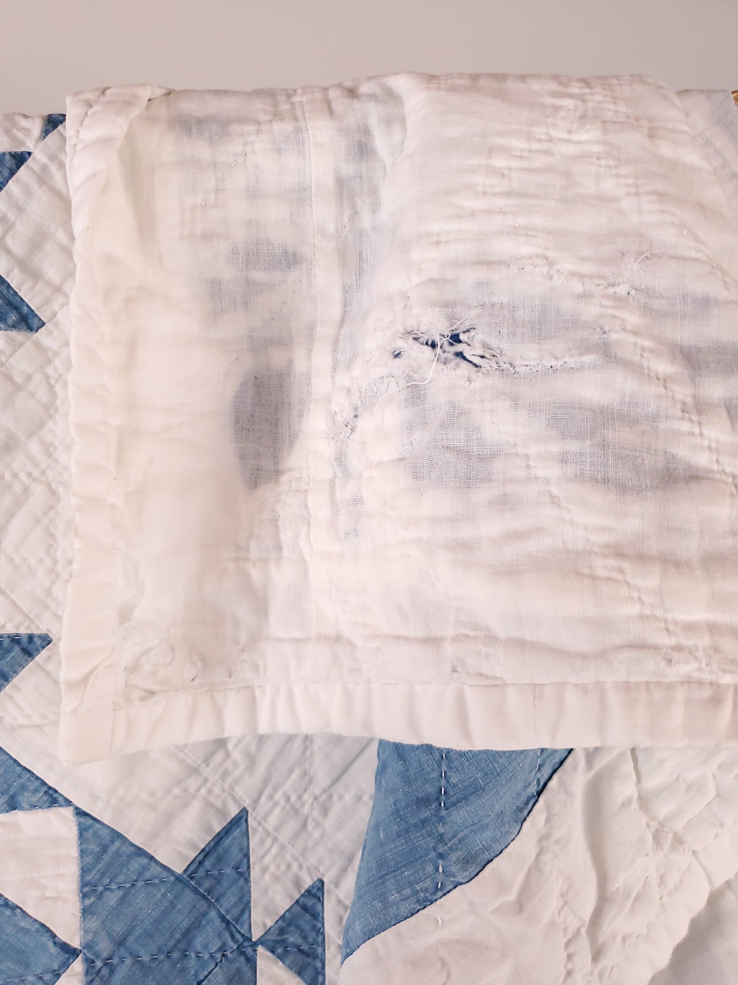 Blue & White Antique Quilt