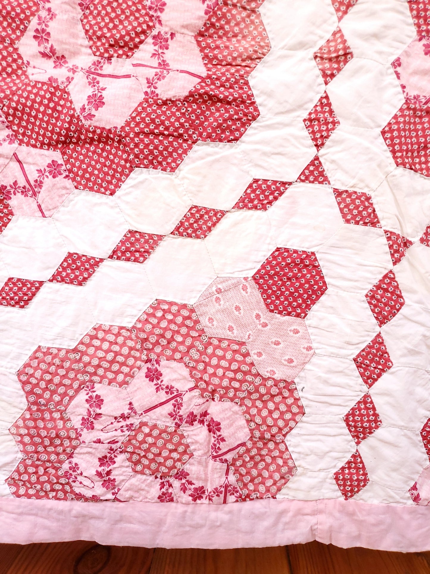Pink Hexagon Quilt