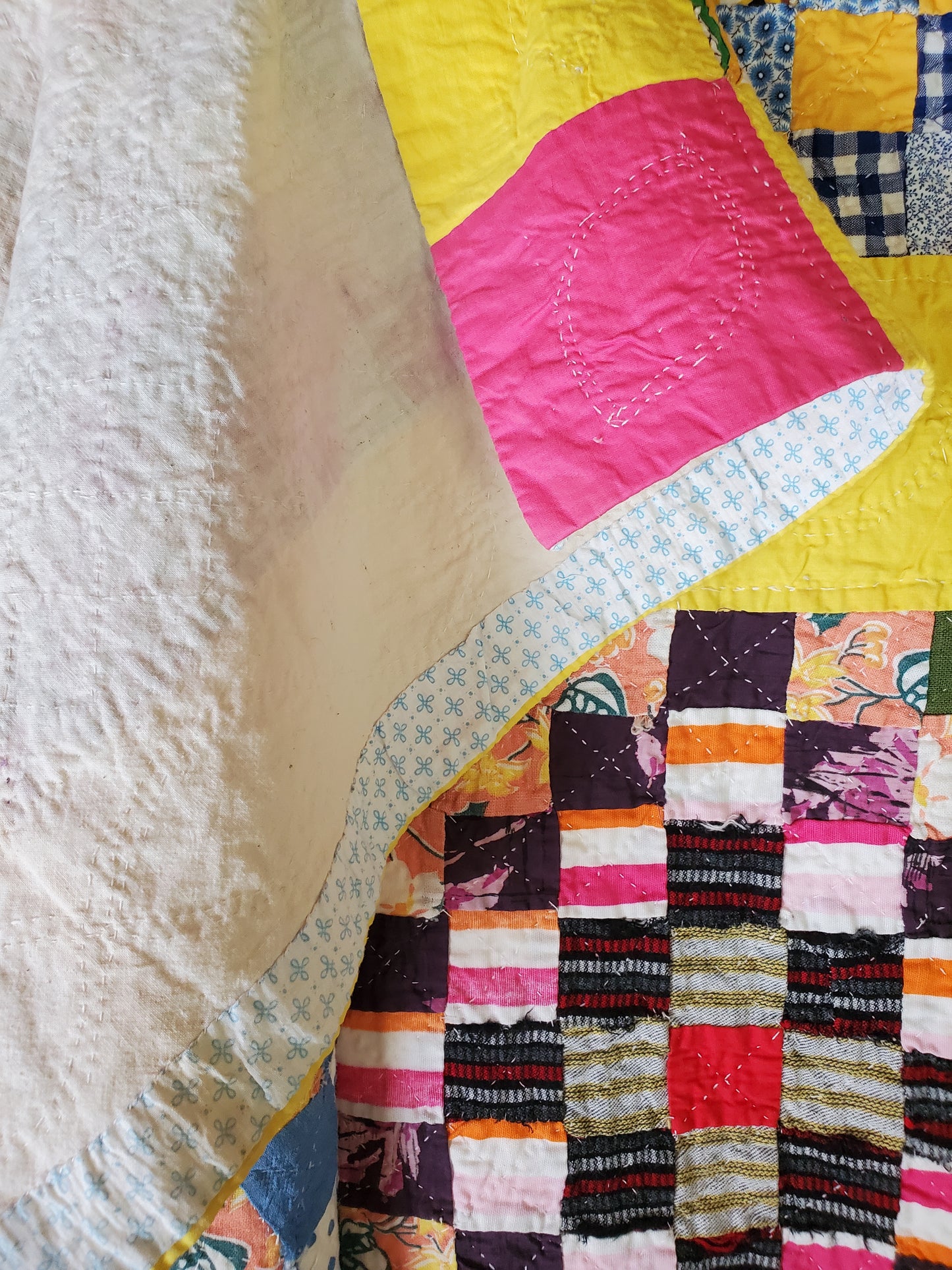 Vintage Quilted Coverlet c1950