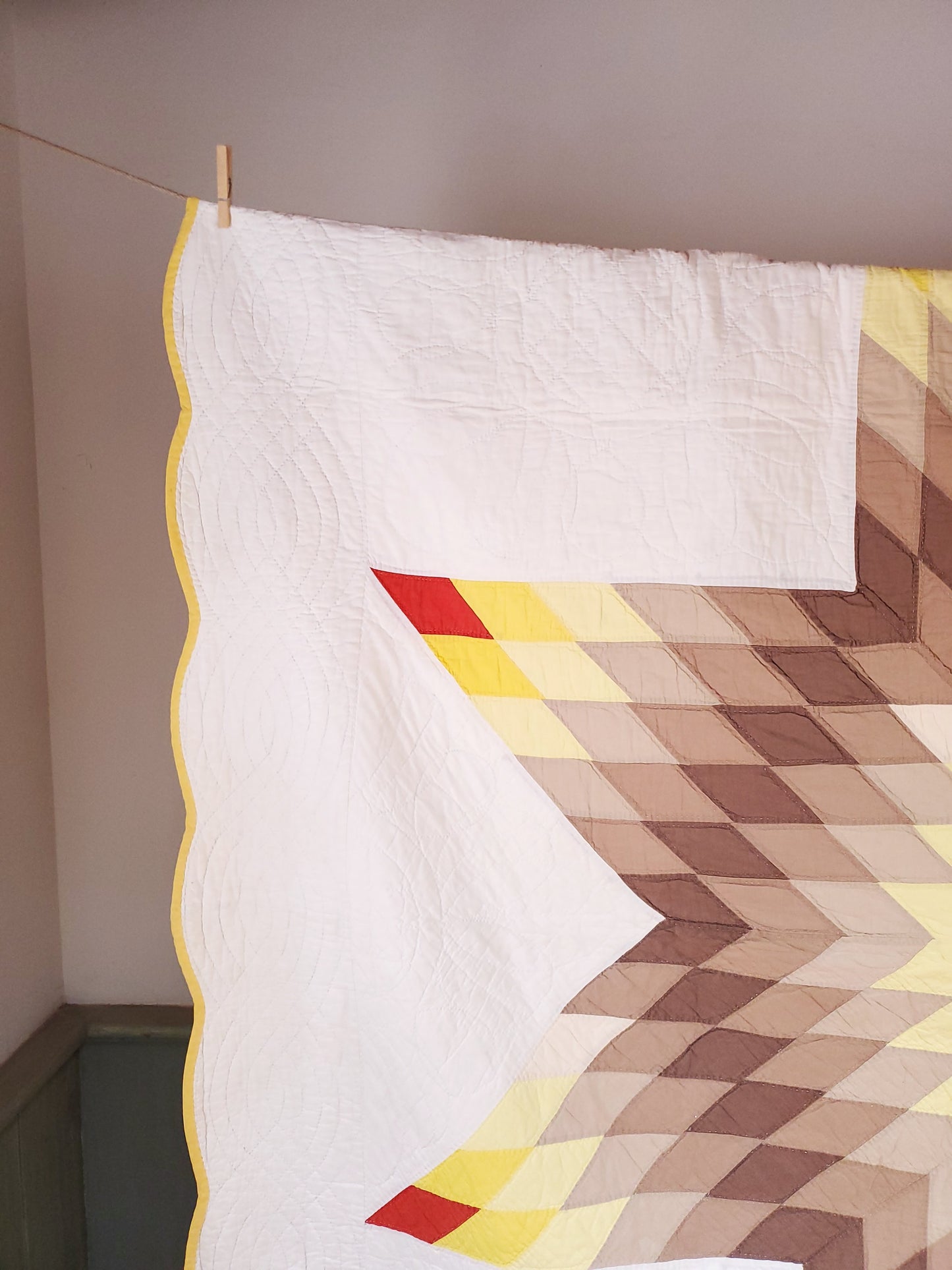 Vintage Lone Star Quilt ca 1940