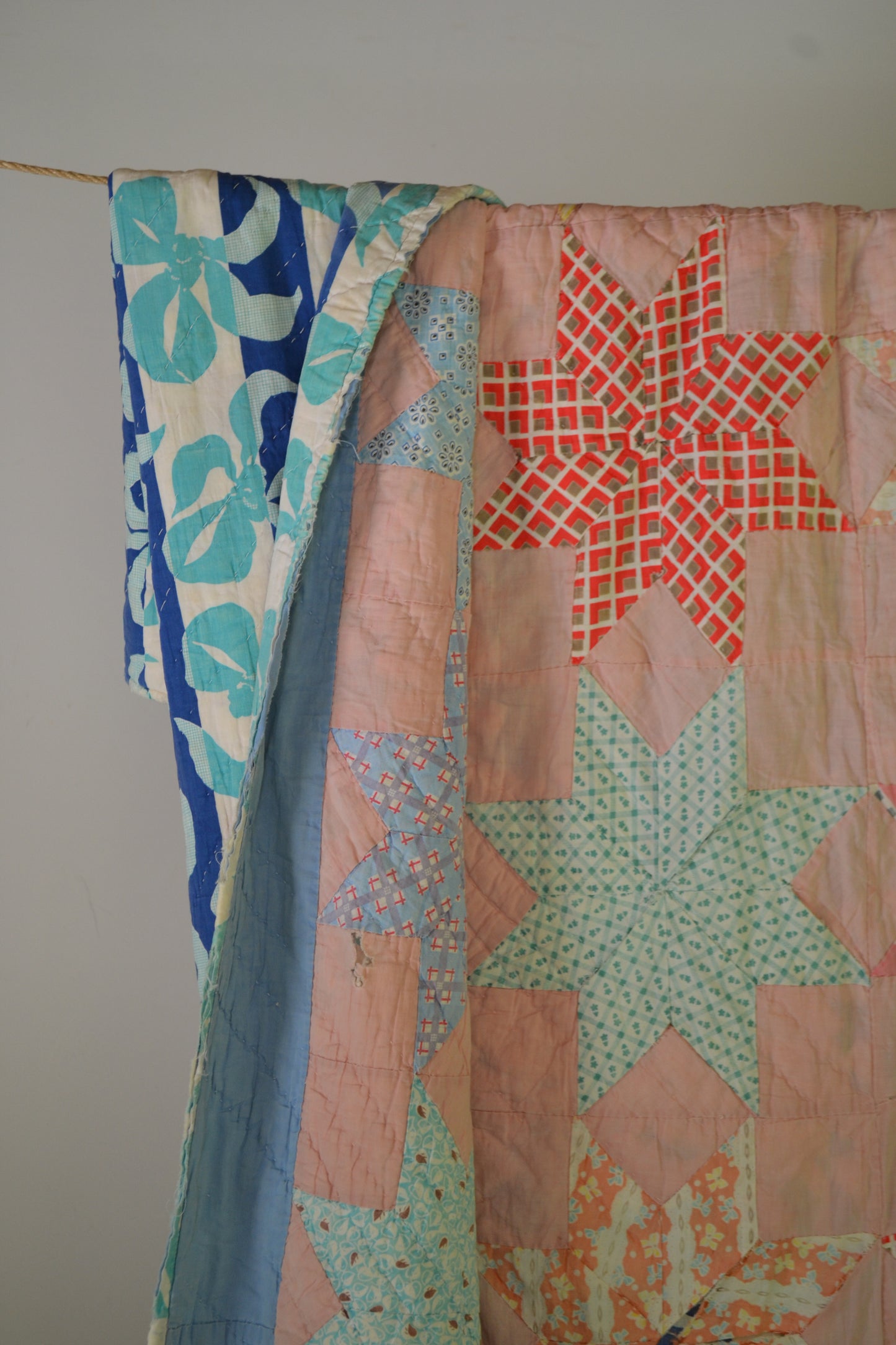 Vintage Star Quilt ca 1950