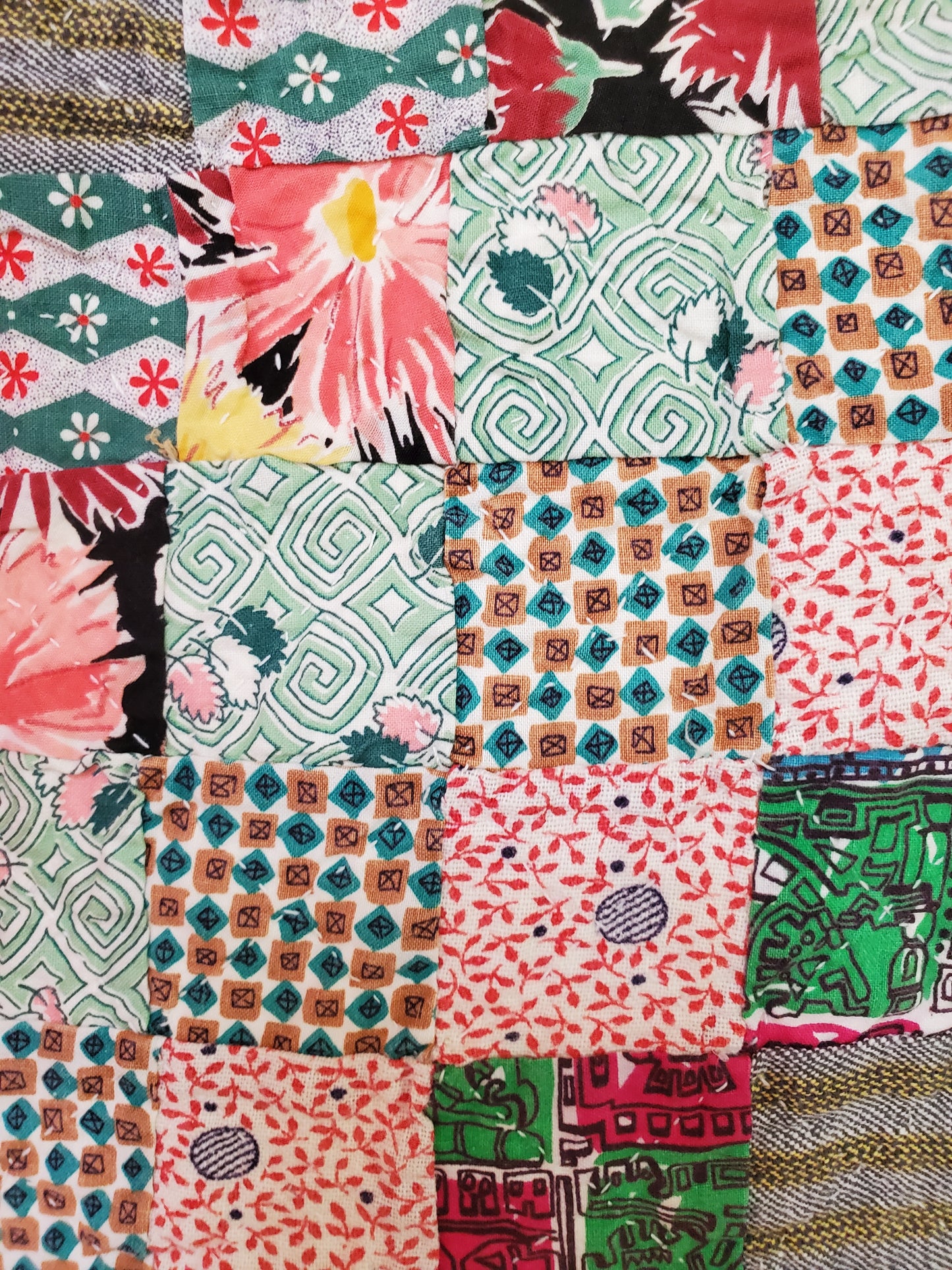 Vintage Quilted Coverlet c1950