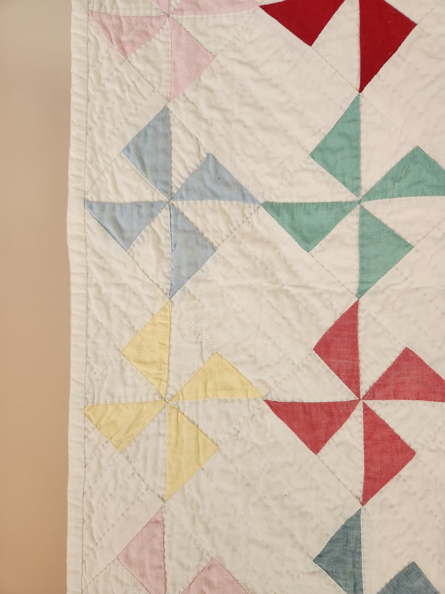 Vintage Pinwheel Crib Quilt