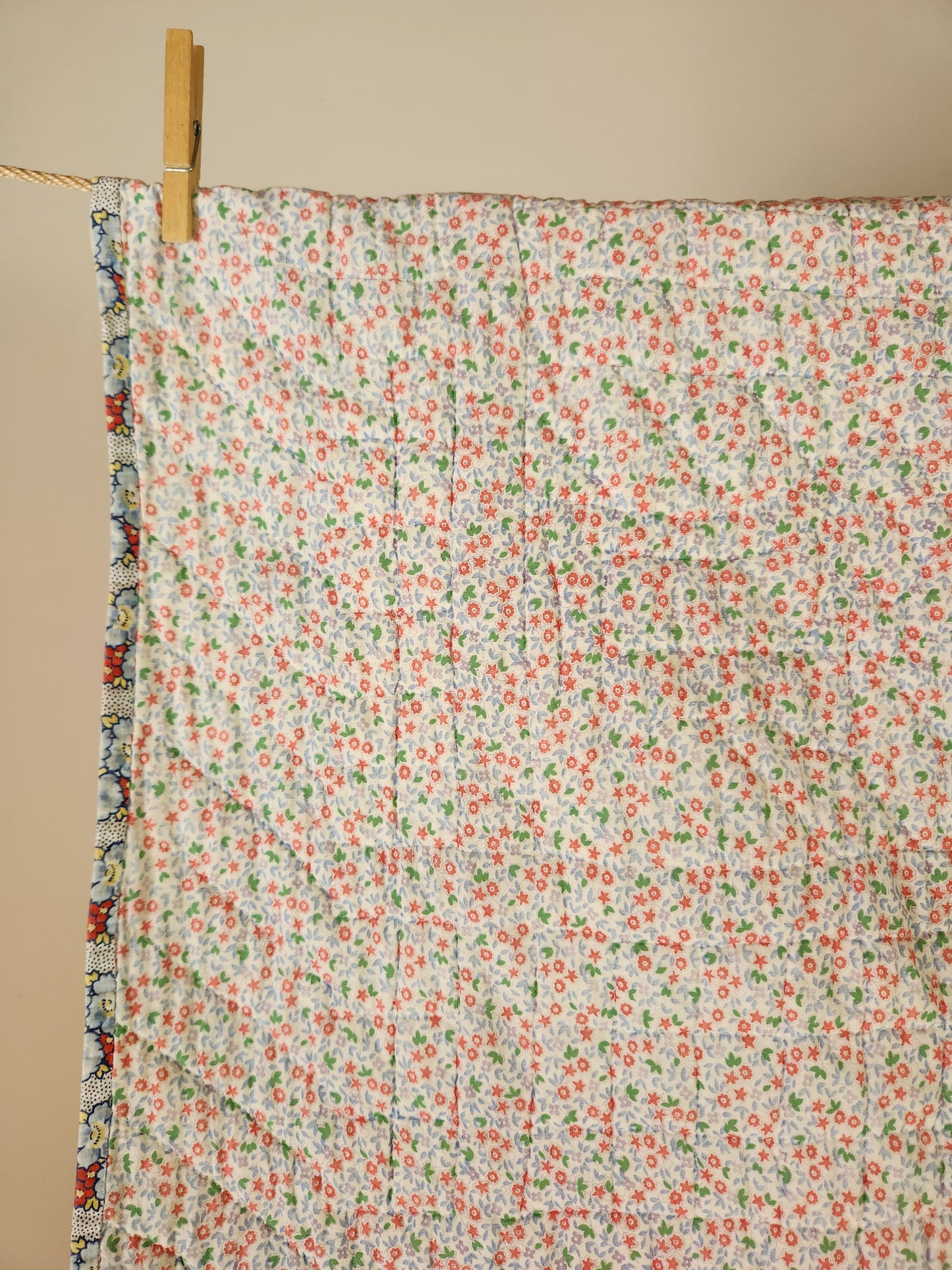 Vintage Feed Sack Scottie Quilt c1930