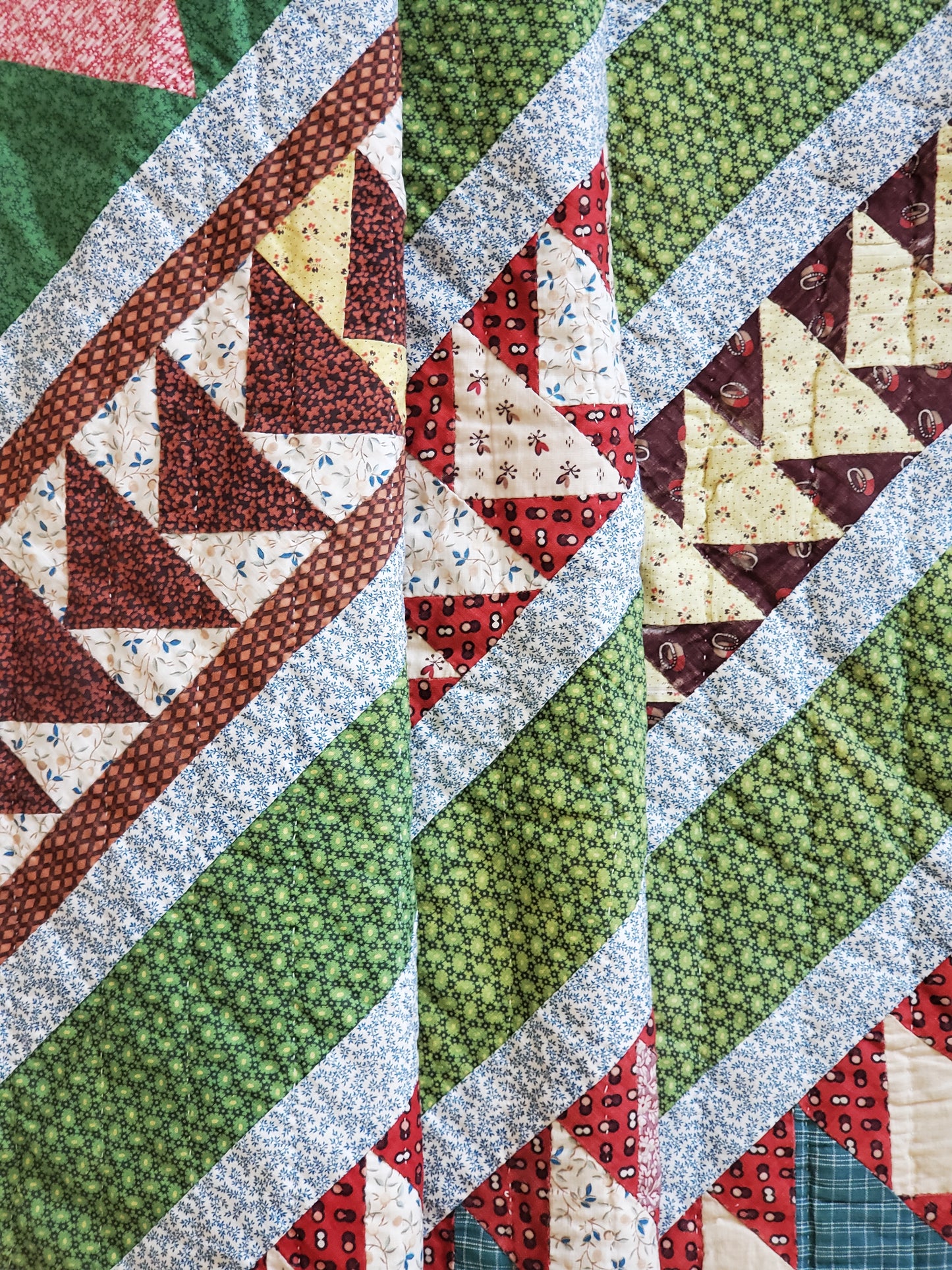 Flying Geese Antique Quilt ca 1880