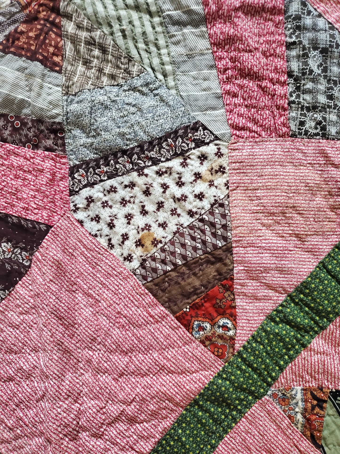 19th Century Star Antique Quilt ca 1870