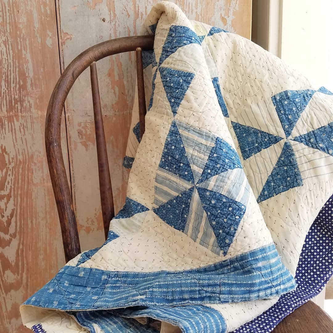 Blue Pinwheels Quilt