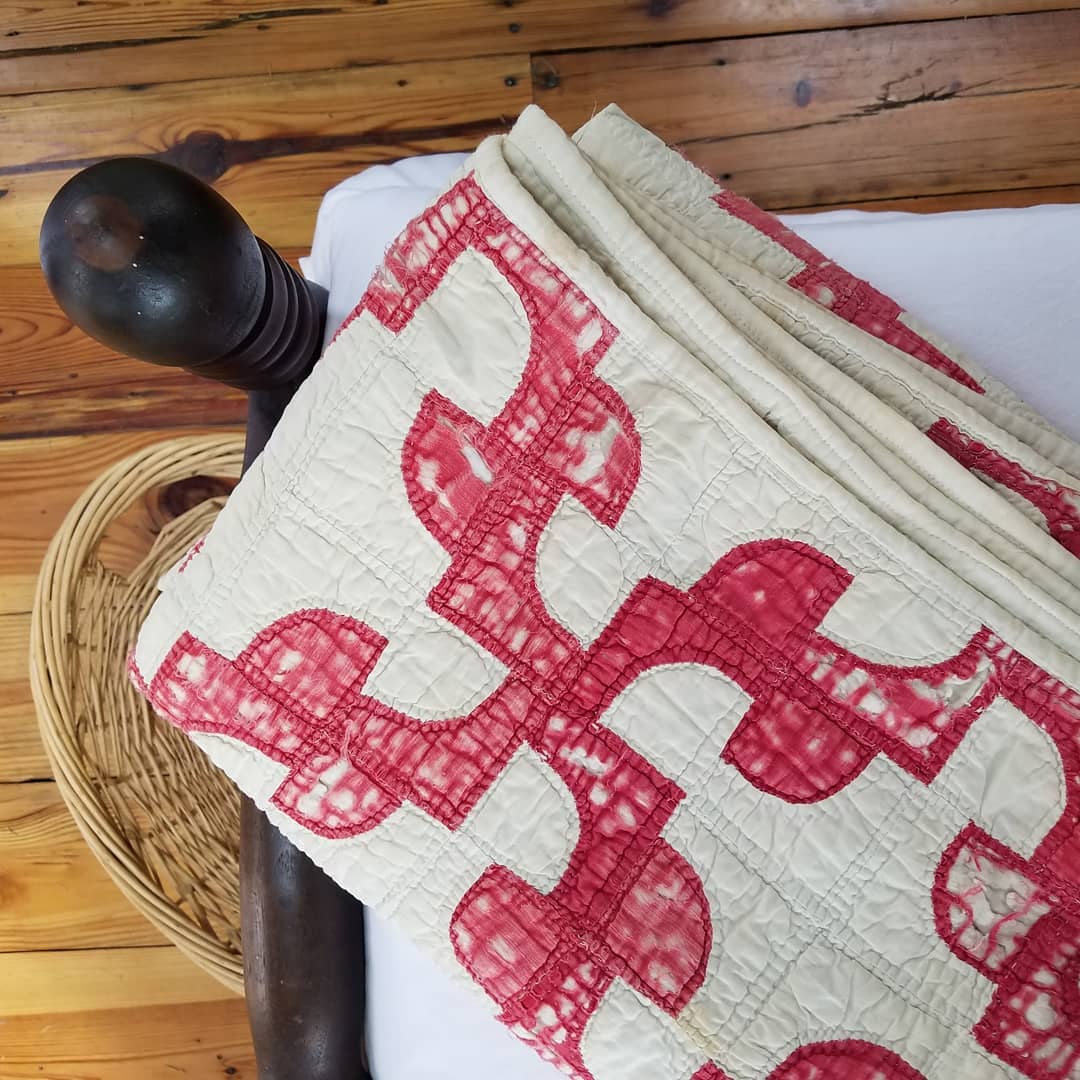 Lady in Red Quilt