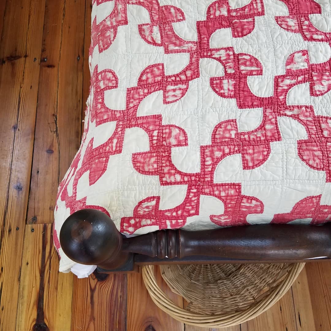 Lady in Red Quilt