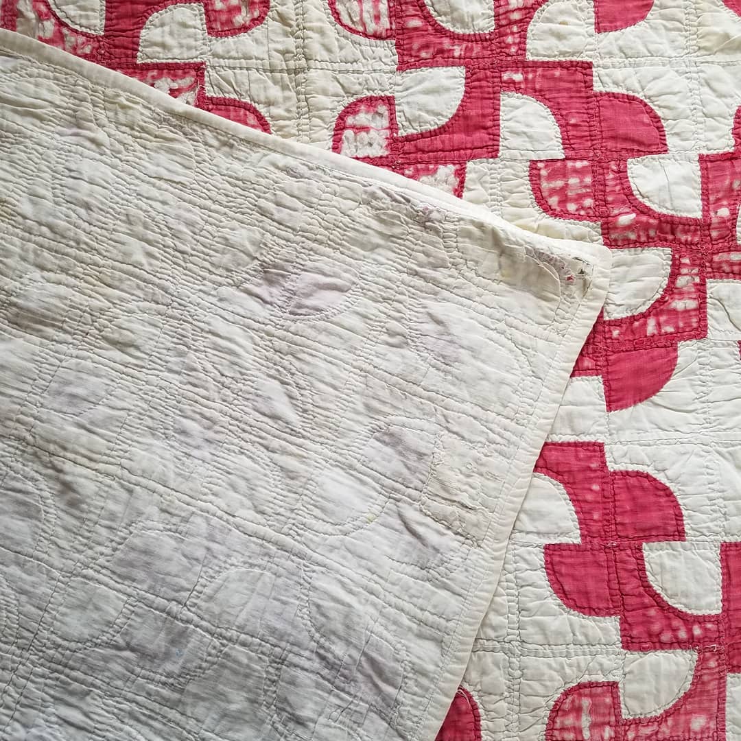 Lady in Red Quilt