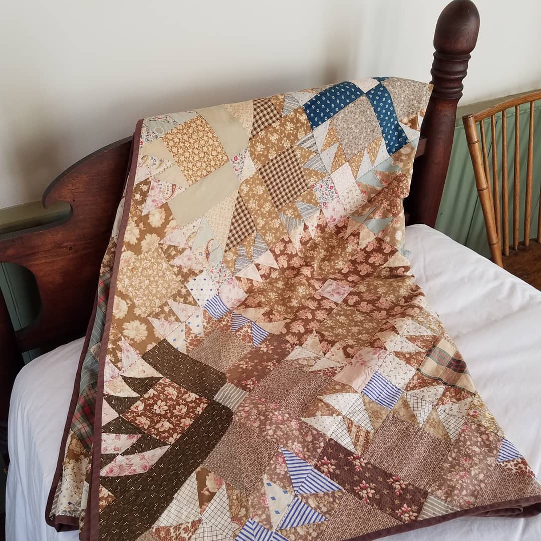 Amber and Blue Quilt