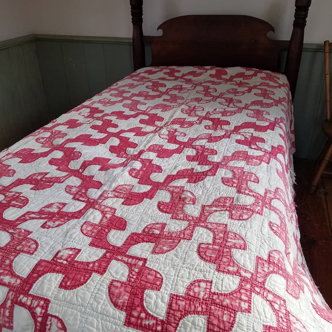 Lady in Red Quilt