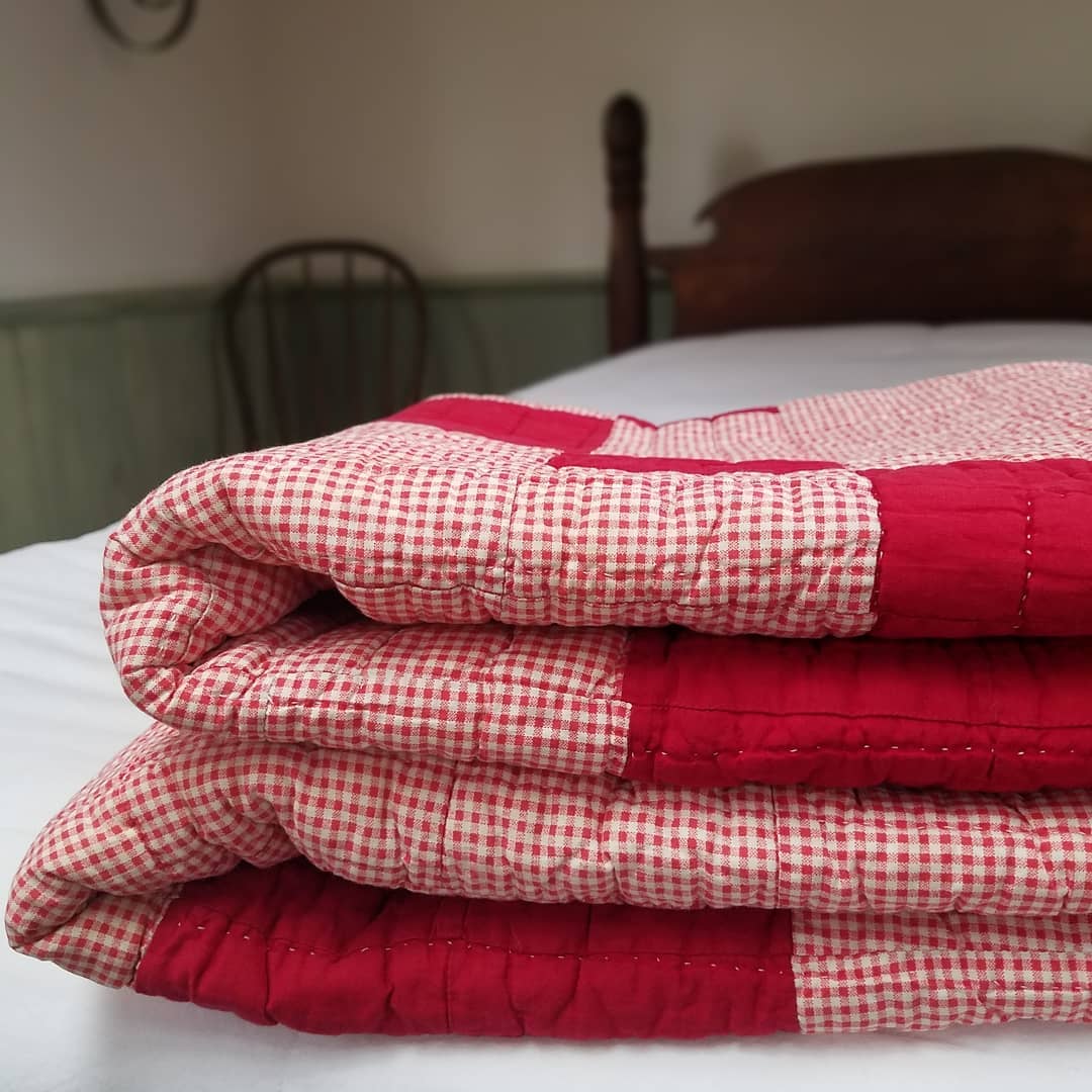 Red Gingham Quilt