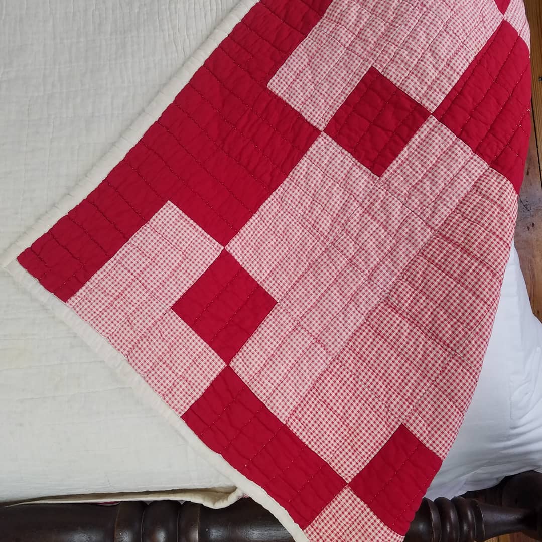 Red Gingham Quilt