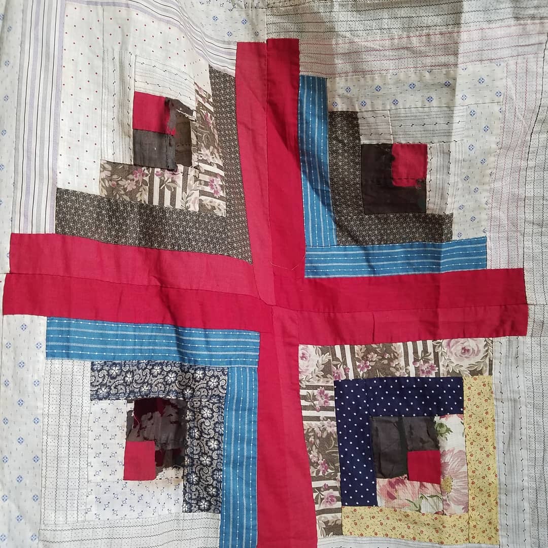 Log Cabin Quilt Top
