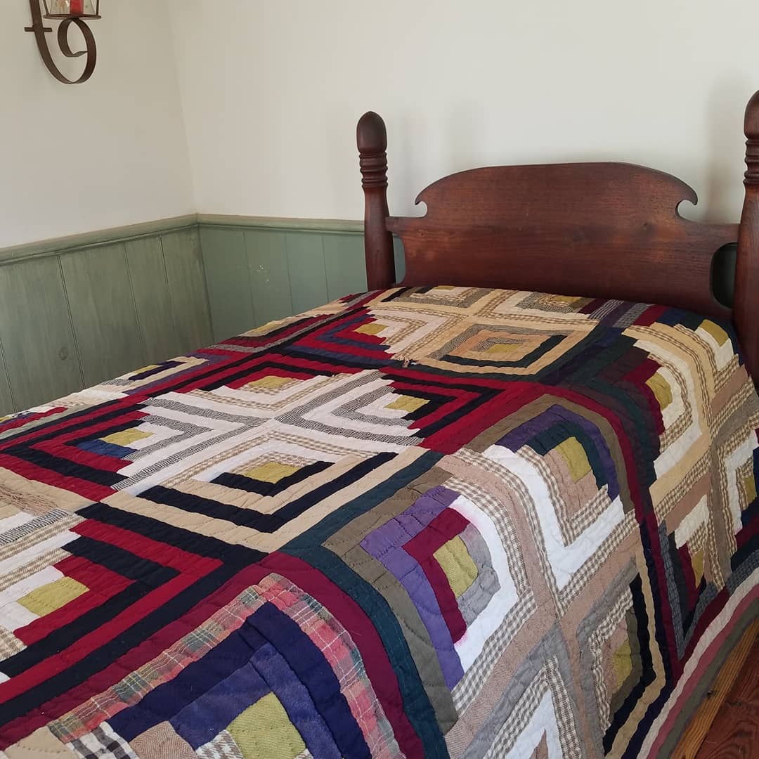 Wool Log Cabin Quilt