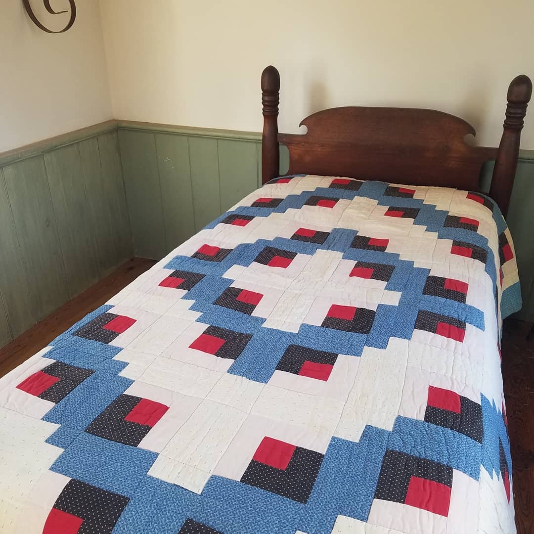 Americana log cabin Quilt