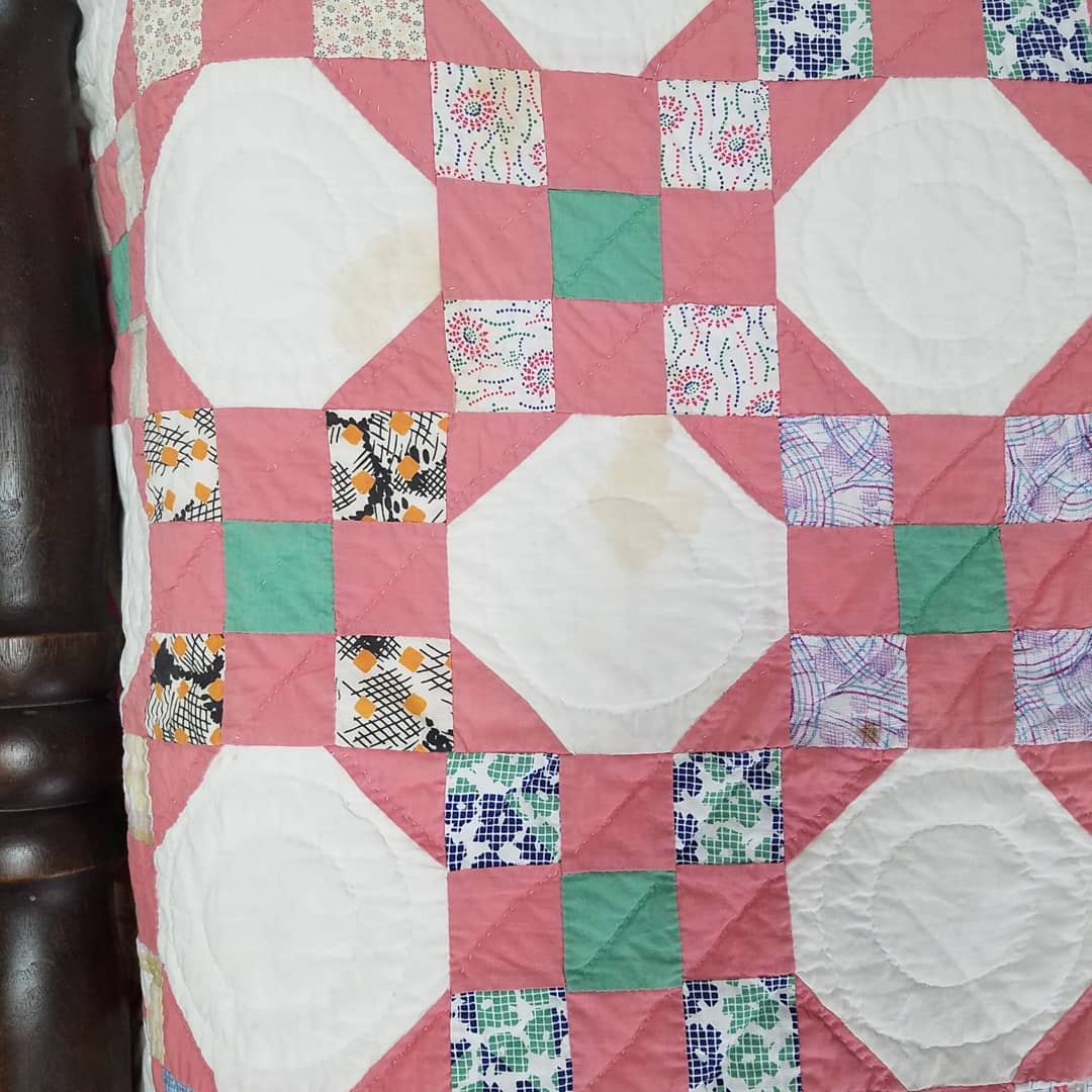 Lady in Pink Quilt