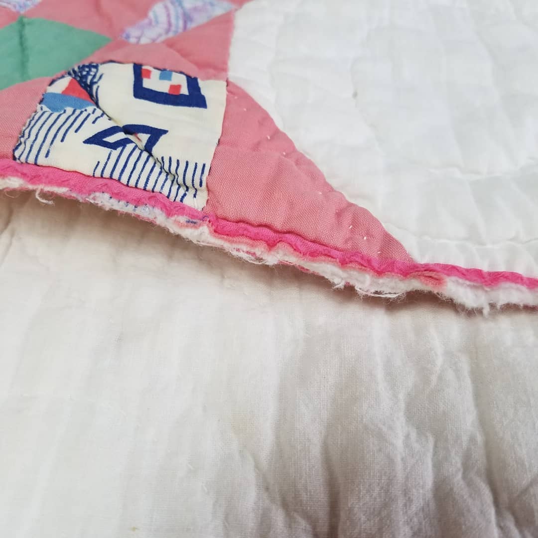 Lady in Pink Quilt