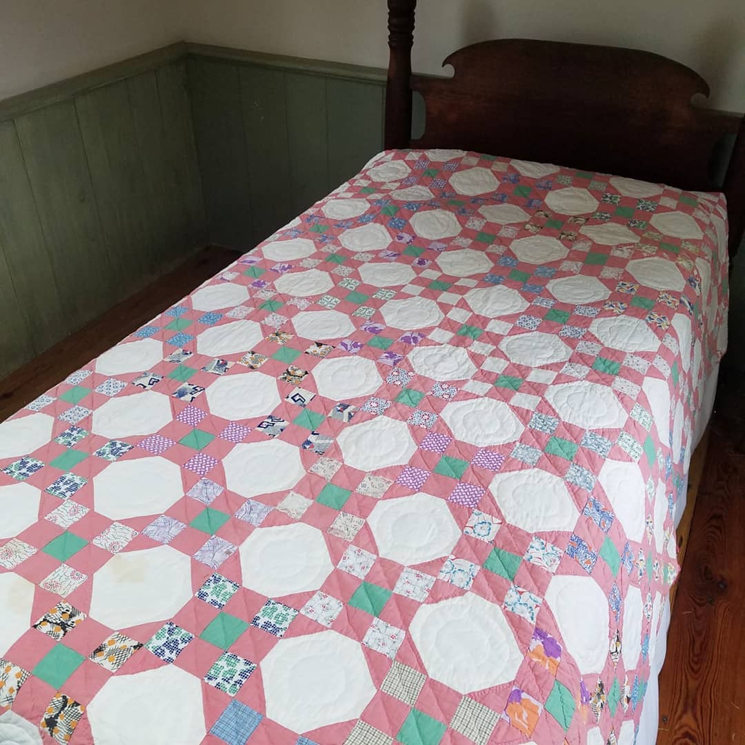 Lady in Pink Quilt