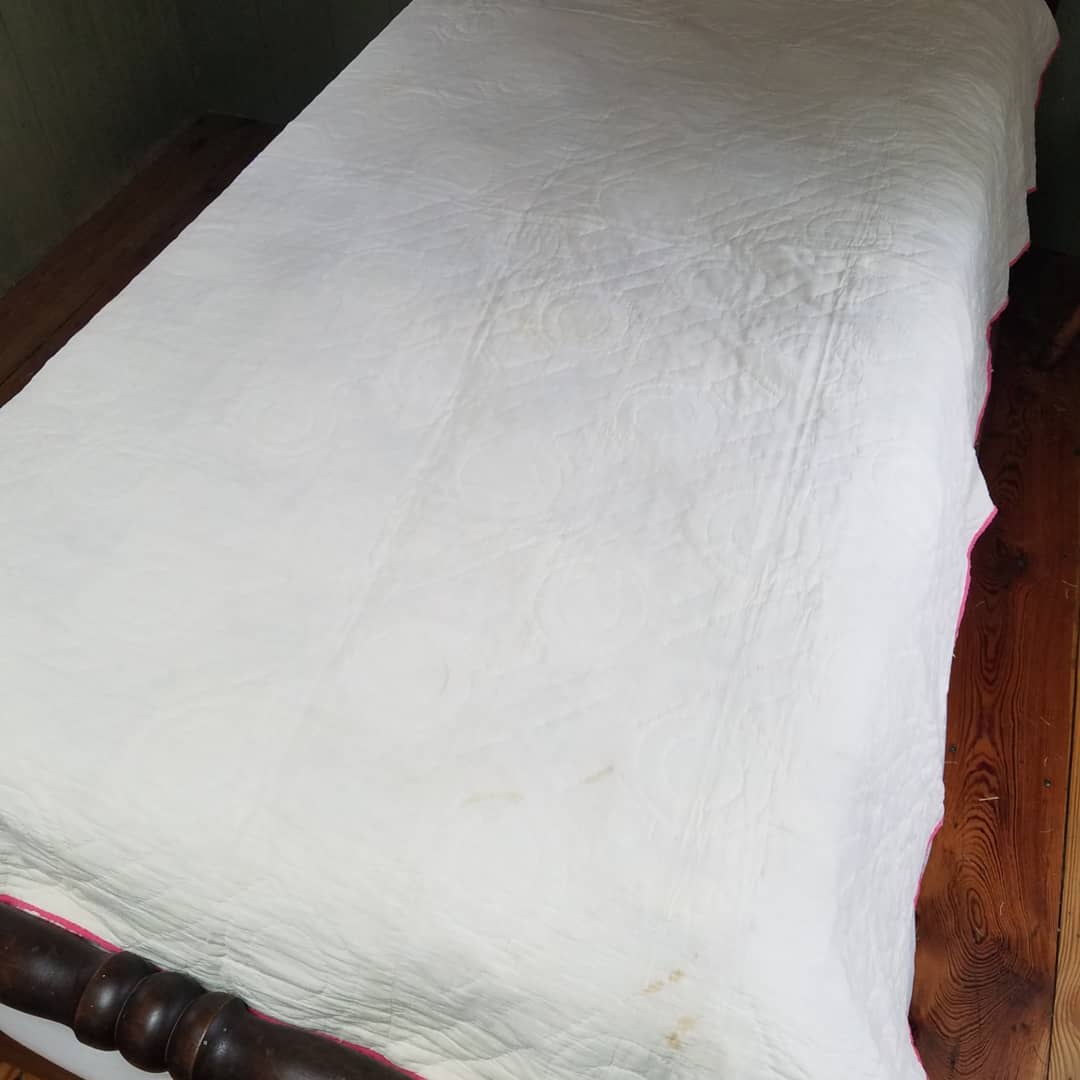 Lady in Pink Quilt